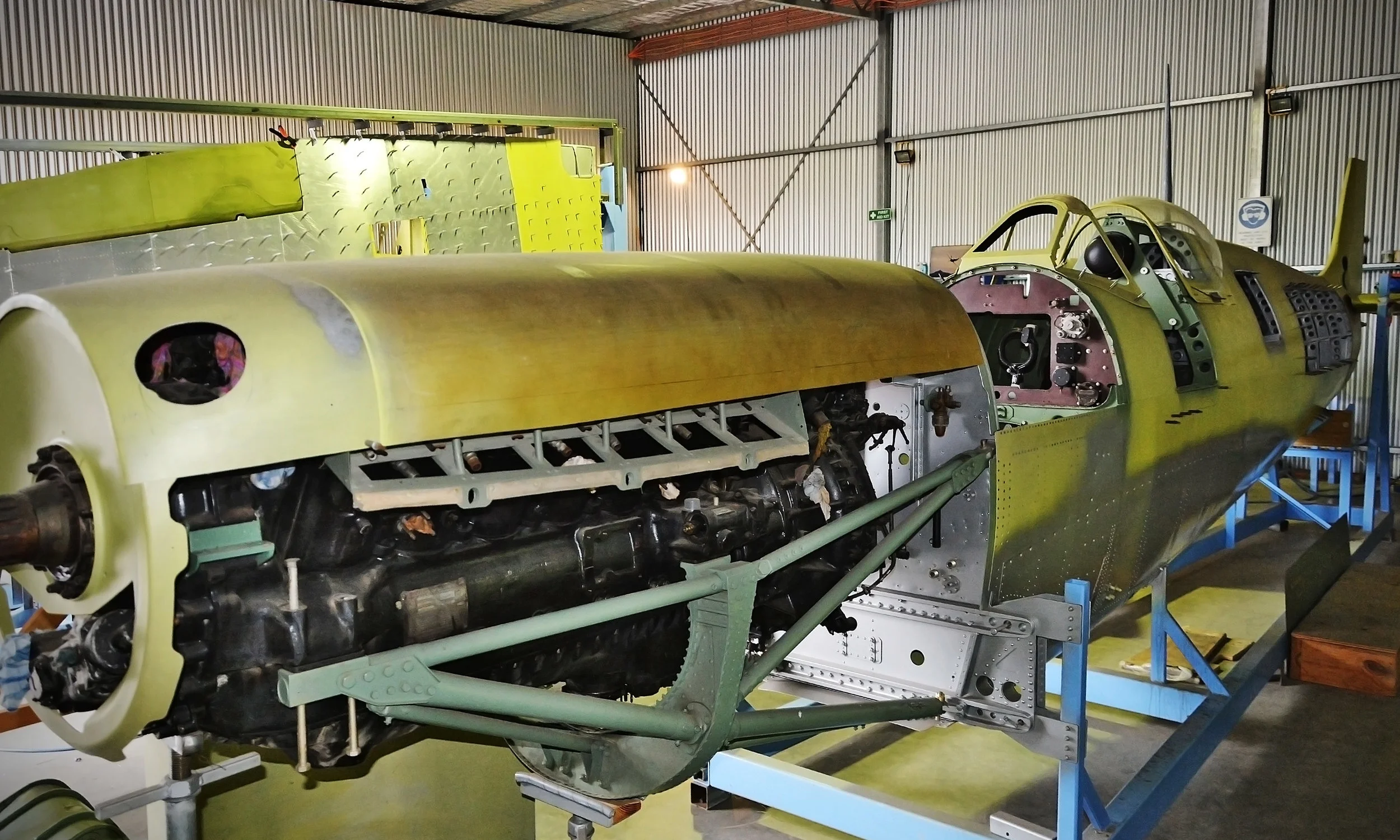 MH603 trial assembly of major components.