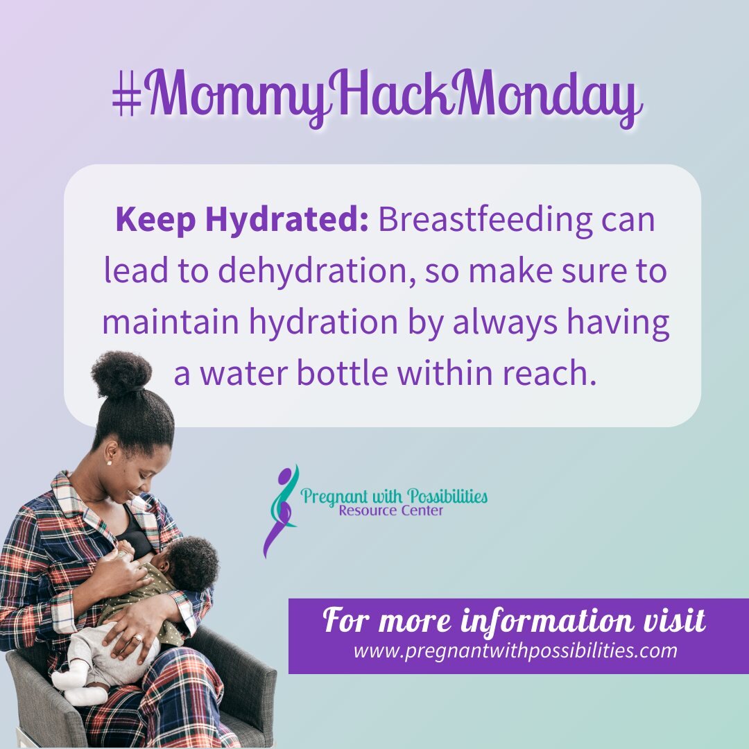 #MommyHackMonday Keeping hydrated is key during breastfeeding! 🍼💧 Always have a water bottle nearby to stay refreshed and energized for feeding sessions.

 #MomLife #BlackMoms #PPRC #NewMoms #BreastfeedingHacks #MomHacks #momhackmonday