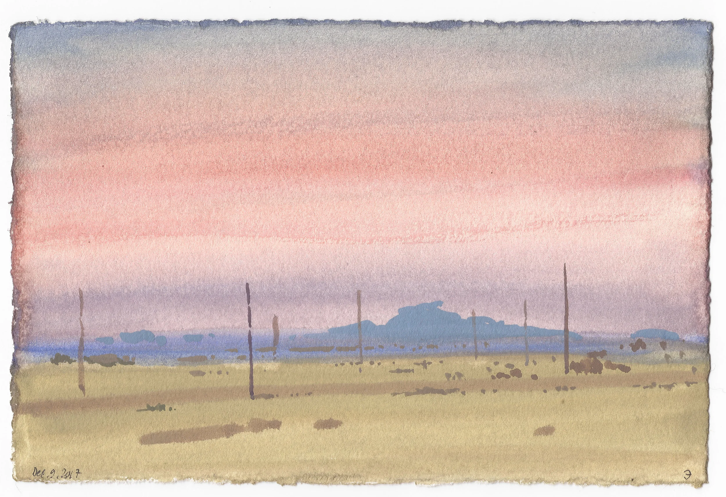 Sunset In The Desert