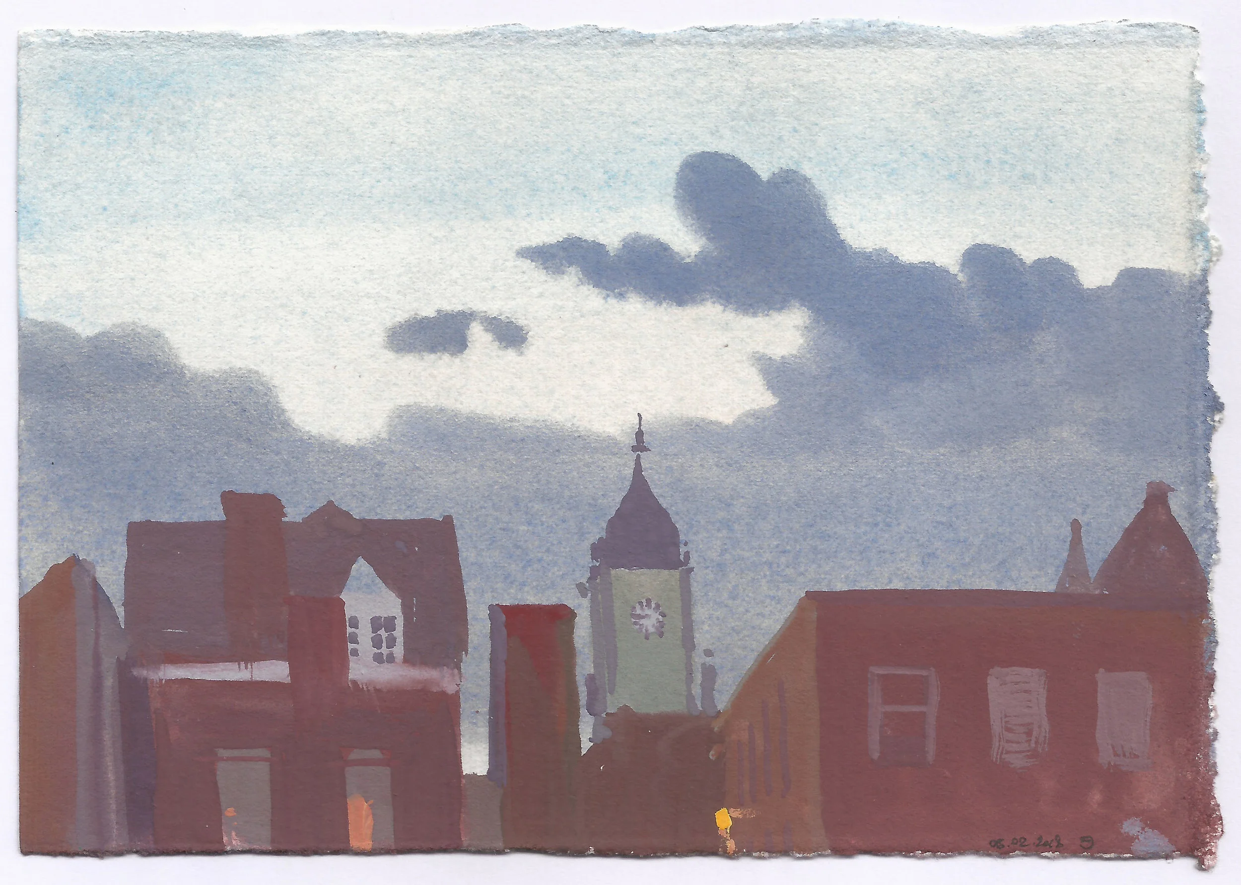 Sitting On The Roof Of The Studio