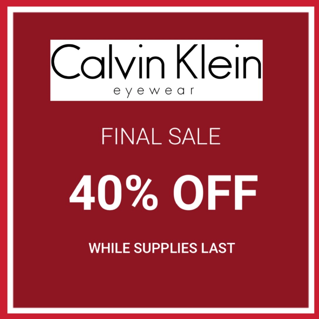 Klein 40% Final Sale — Sunshine Optometry