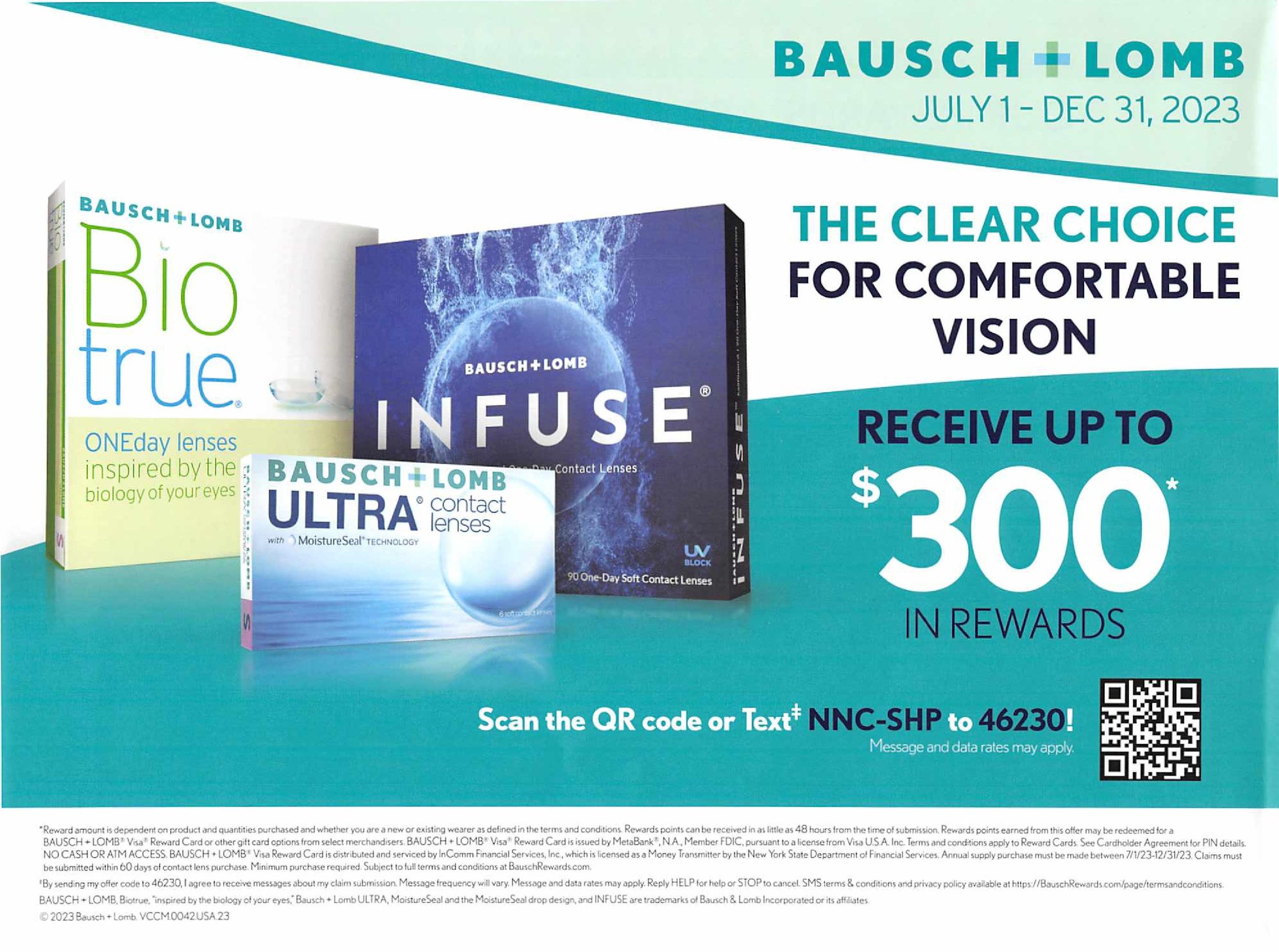 Get Up To A 300 Rebate On Bausch Lomb Contact Lenses Sunshine Optometry