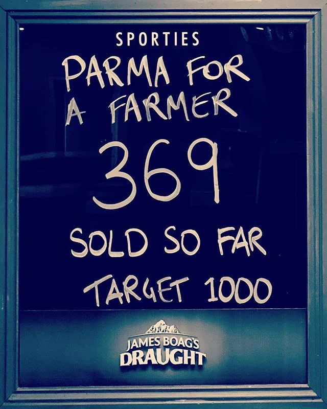 Big week of Parma&rsquo;s @sporties_launceston #parmaforafarmer #parmas #launcestoneats #launcestonbars #buyabale