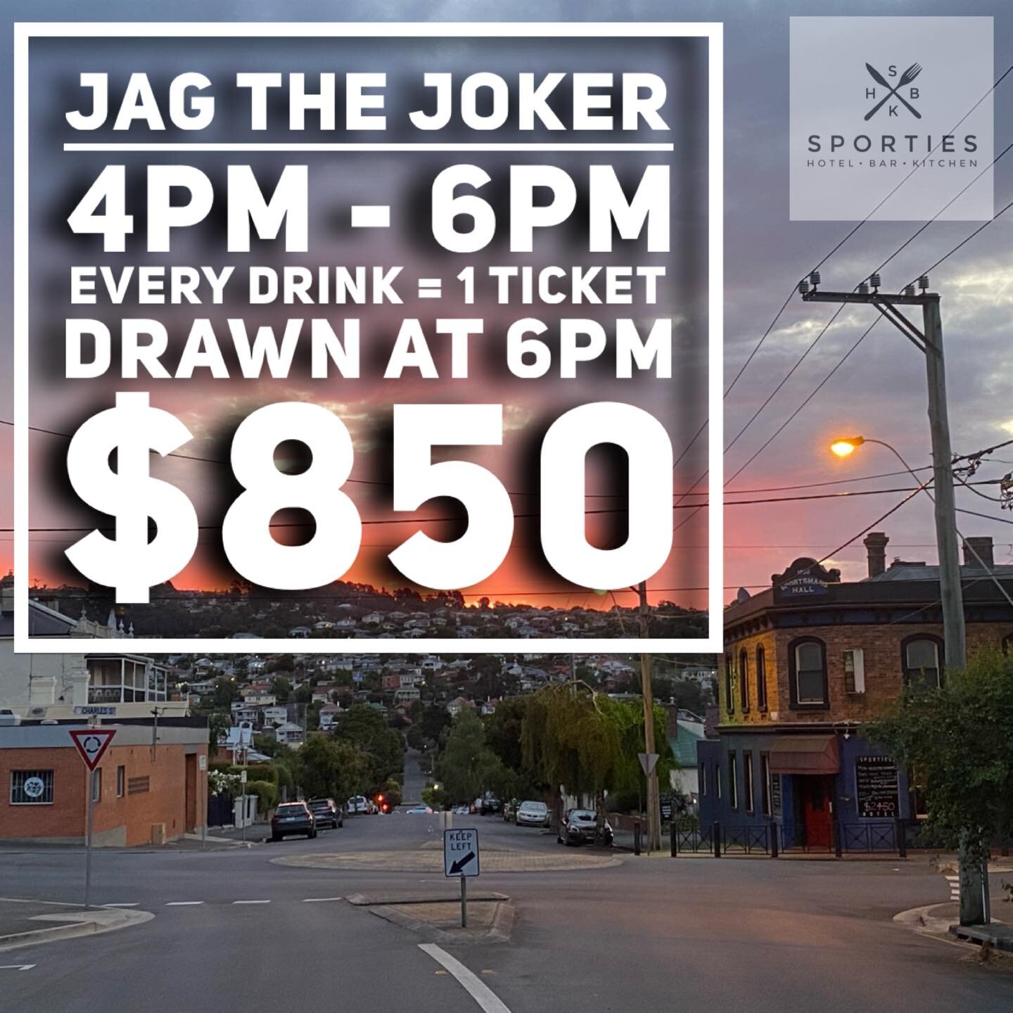 Watch Collingwood vs Sydney from 7:30pm lounge bar open from 5pm
2 for $20 cocktails  5-8 pm
 #tgifvibes #launcestondining #sportieshotel #jagthejoker #launcestonpub #Tgifridays #sportieshotellaunceston #jagthejokerfriday #jagthejokerjackpot #afl #la