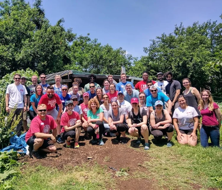 Our volunteers and board members after our June event with Mill Creek Farm! 