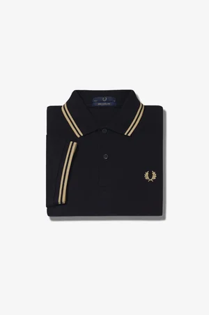 The Fred Perry Shirt Black Champagne Champagne — d'Honk Scooters