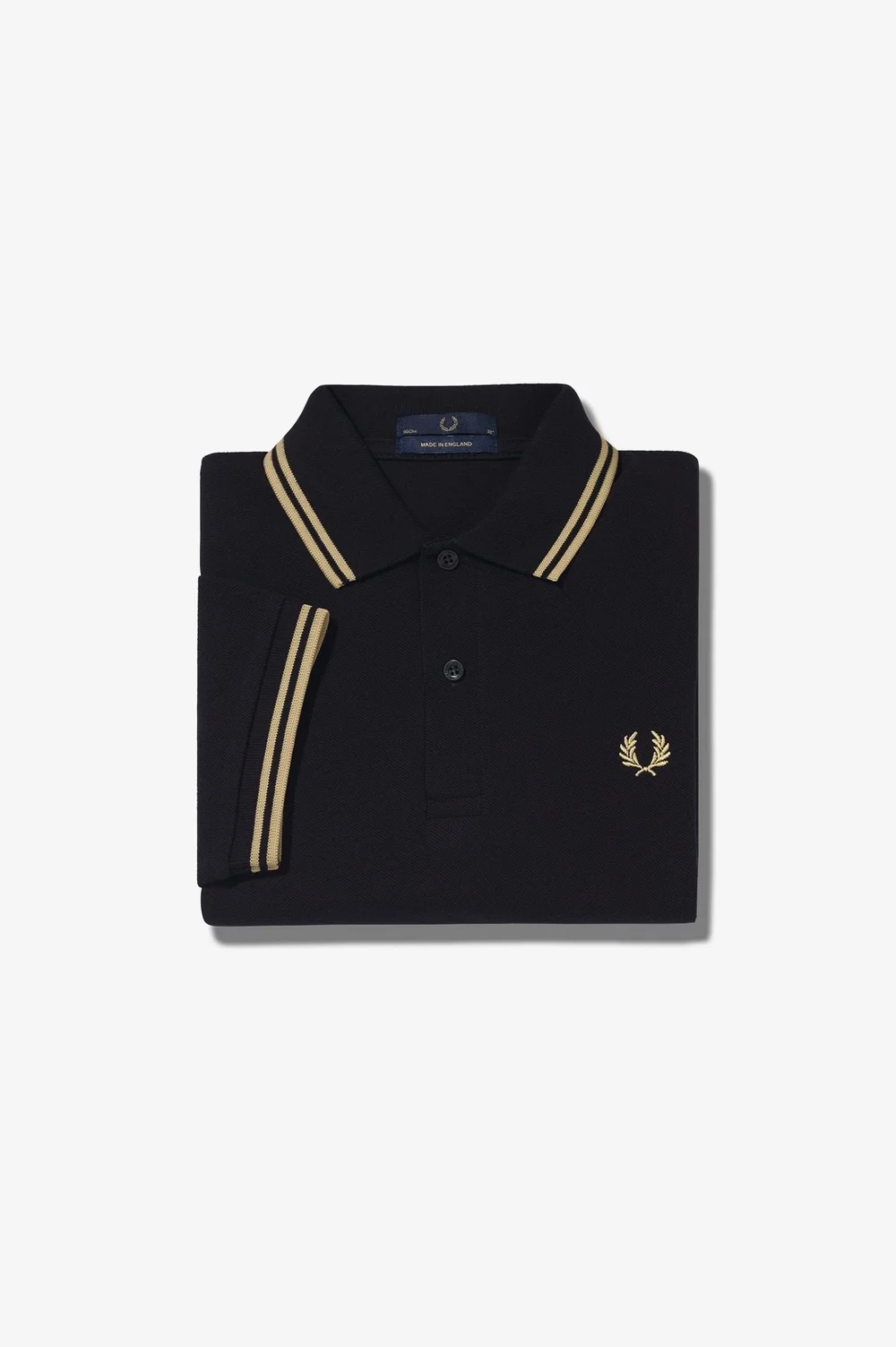The Fred Perry Shirt Black Champagne Champagne — d'Honk Scooters