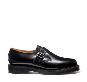 Monk Single Buckle Shoe Black Hi-Shine — d'Honk Scooters