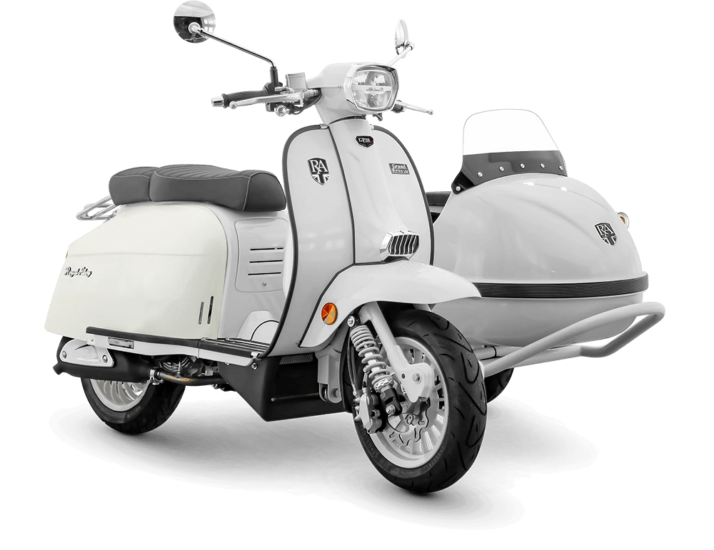 Royal Alloy GP350 Sidecar in Ivory