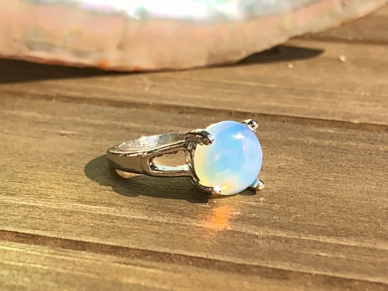 women's gemstone rings Opalite 'Princess'