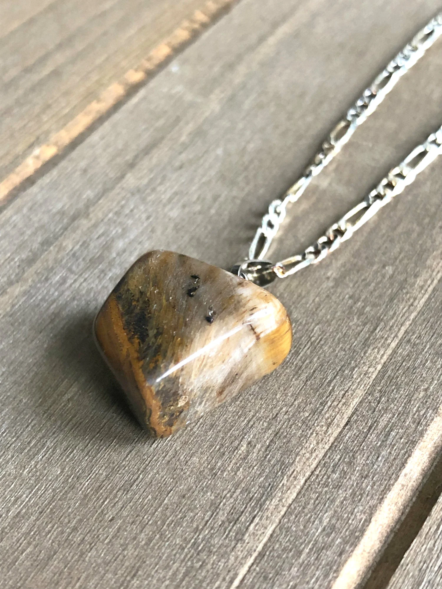 Tiger Eye gemstone necklace