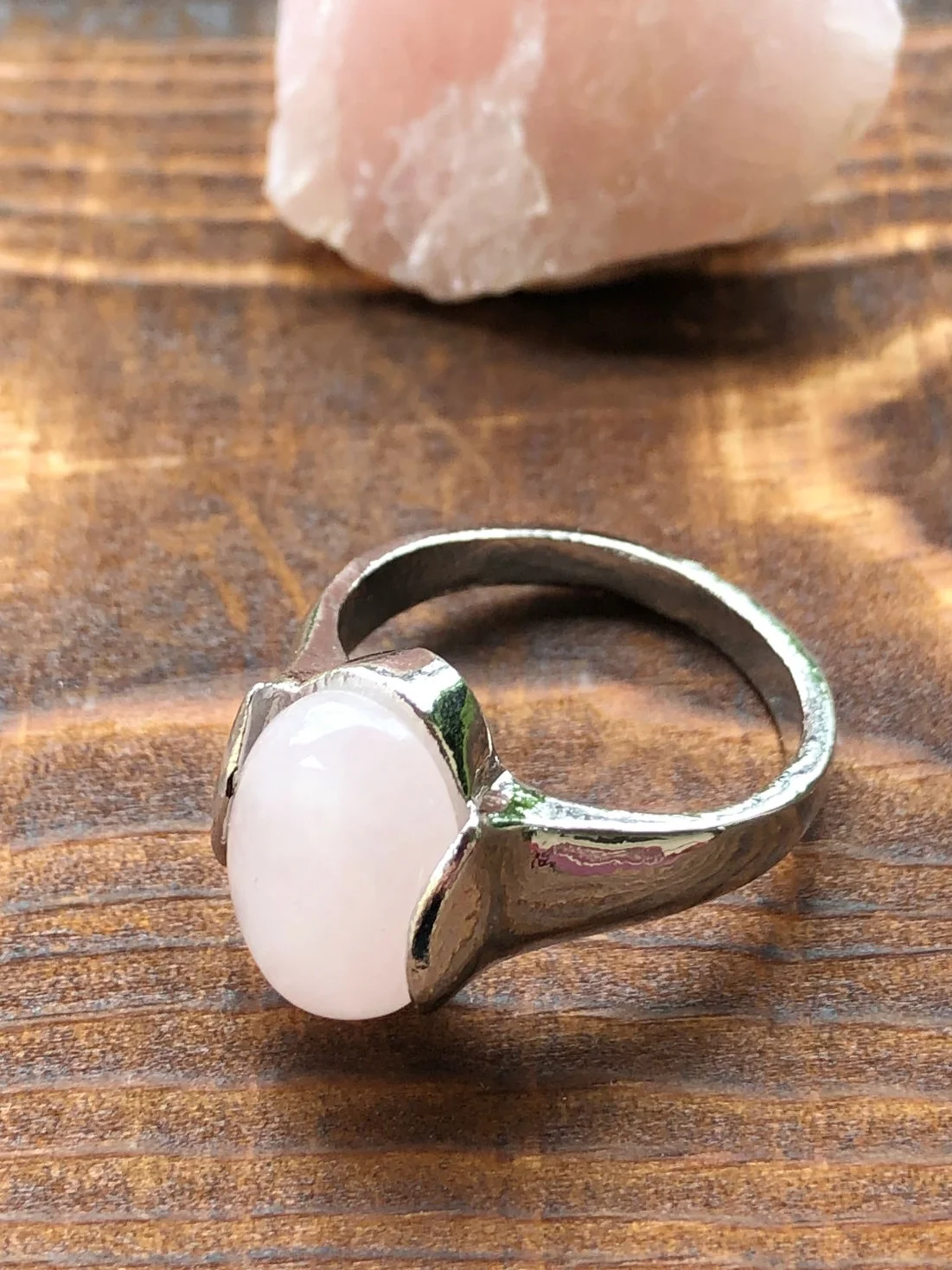 Rose Quartz Women's Ring Size 9 - Legendary