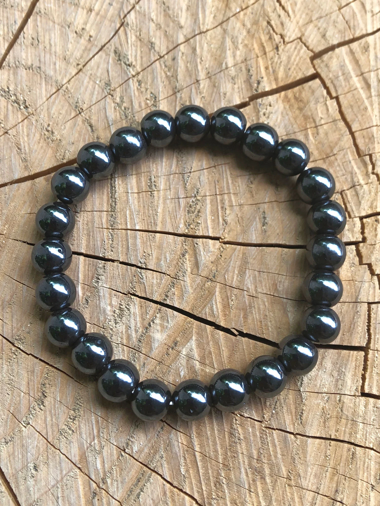 hematite stretch bracelet