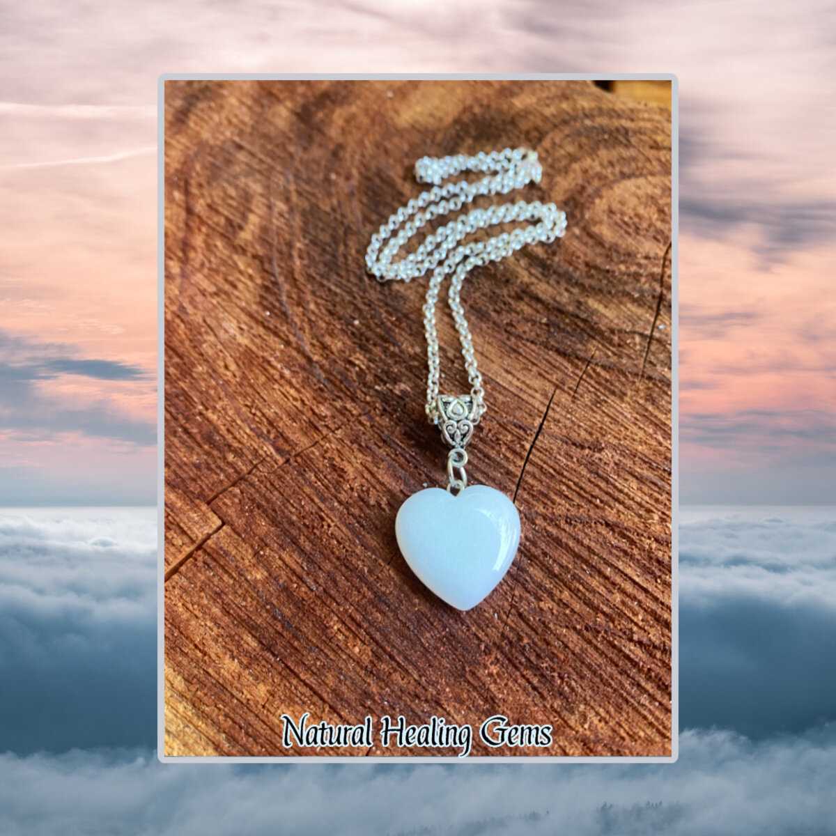 Triple Heart Shape Silver Gemstone & Diamond Pendant | Dunkin's Diamonds