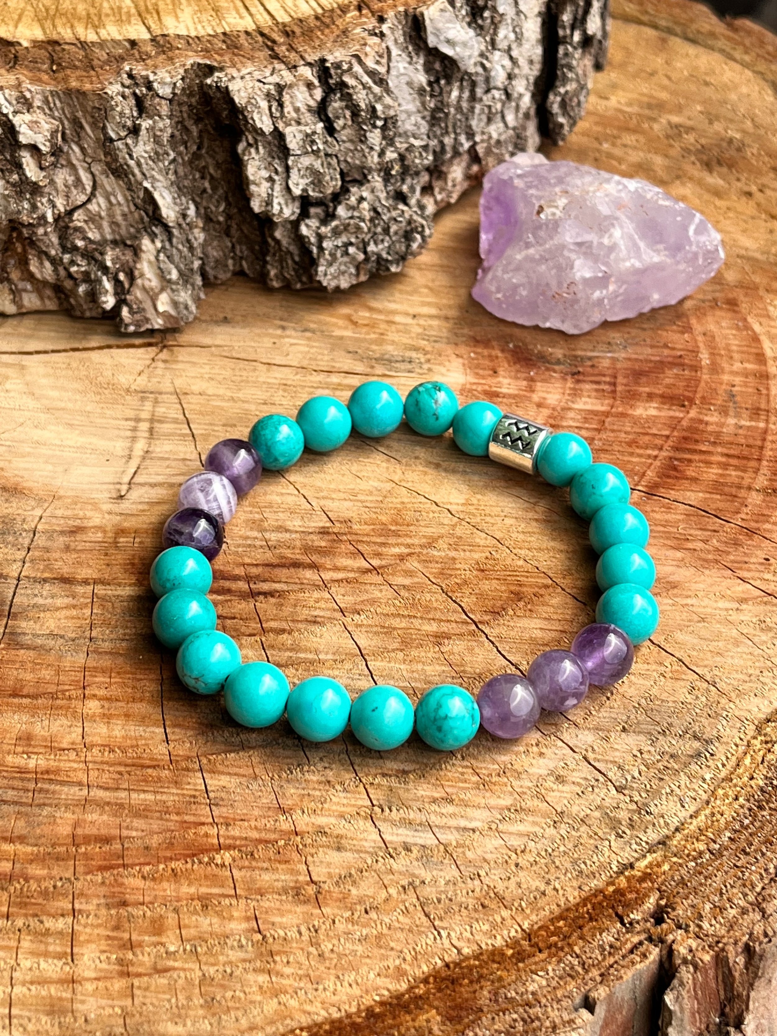 Crystal Bracelet for Aquarius | Balance | Compassion | Emotional Stabi –  Healing from Orion