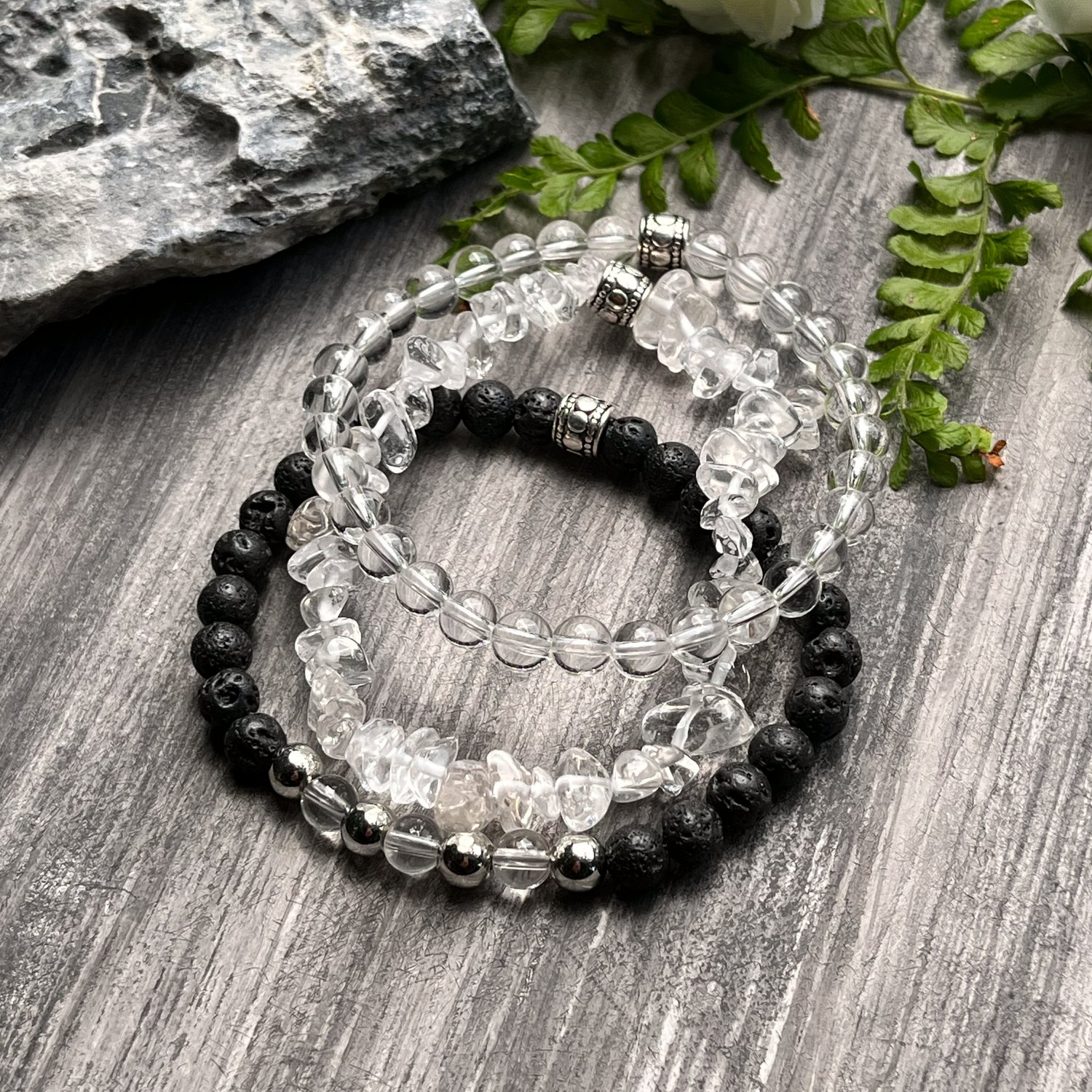 Custom Lava Stone Bracelets <br> Unique Glass by Meira