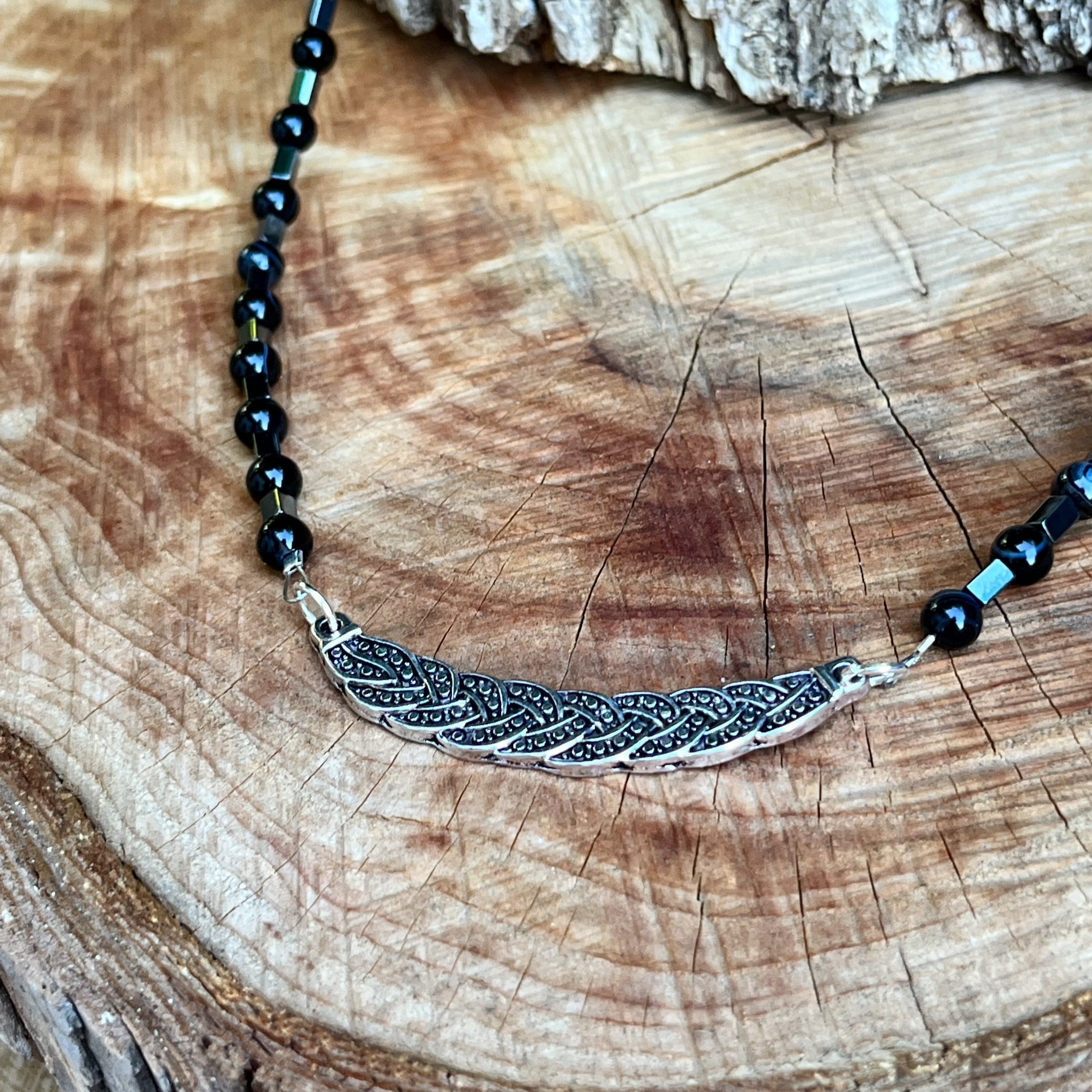 Mens Hematite Necklace. Hematite and Swarovski Crystal Elements for Man.  Mens Gemstones Necklace. Gifts for Him. Anniversary Gifts - Etsy