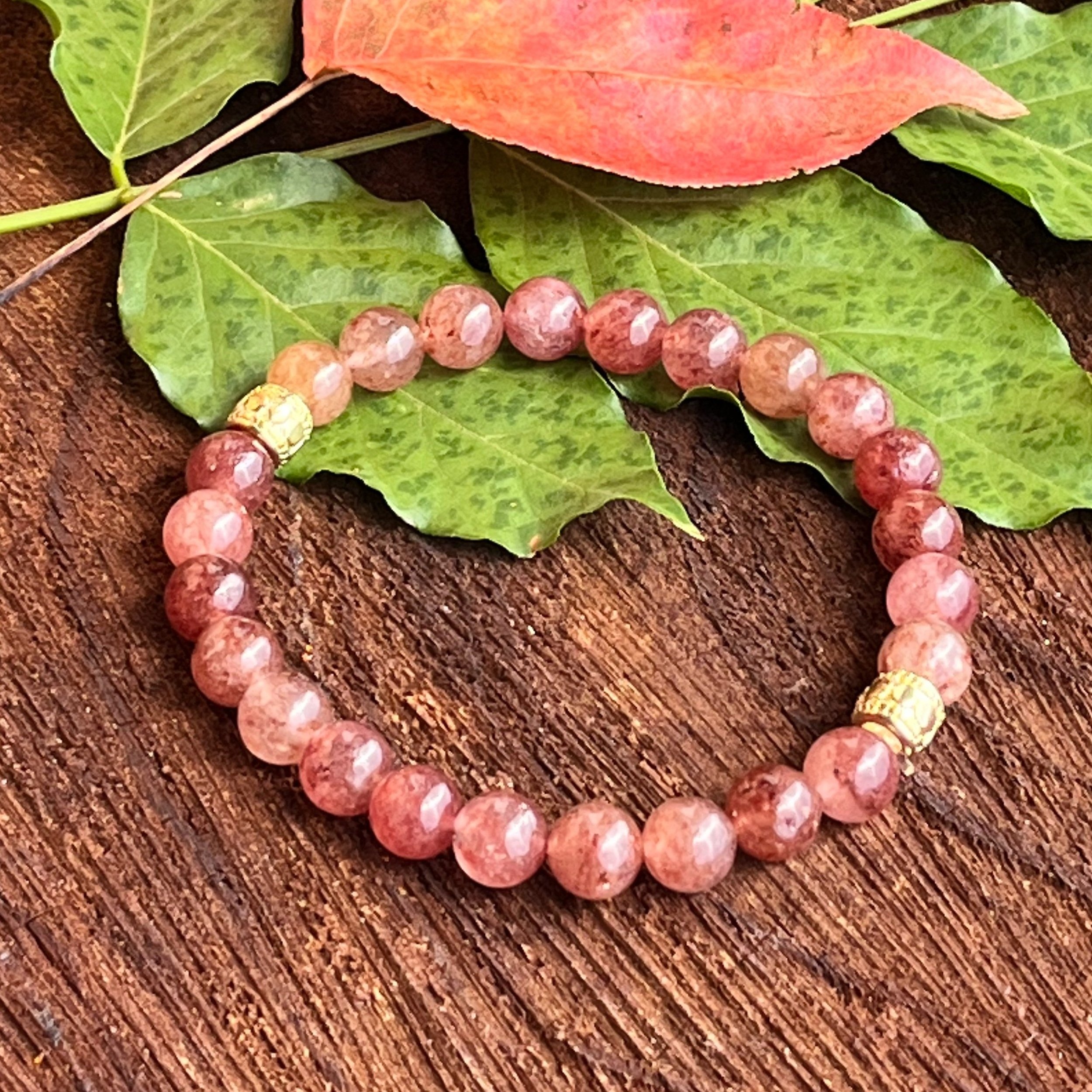 Strawberry Quartz Bracelet – Angelic Guidance Crystals