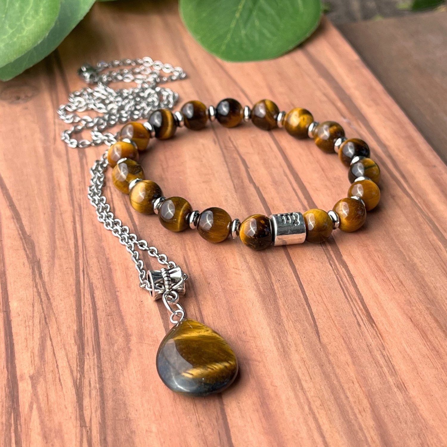 Bead Necklace~Tiger's Eye