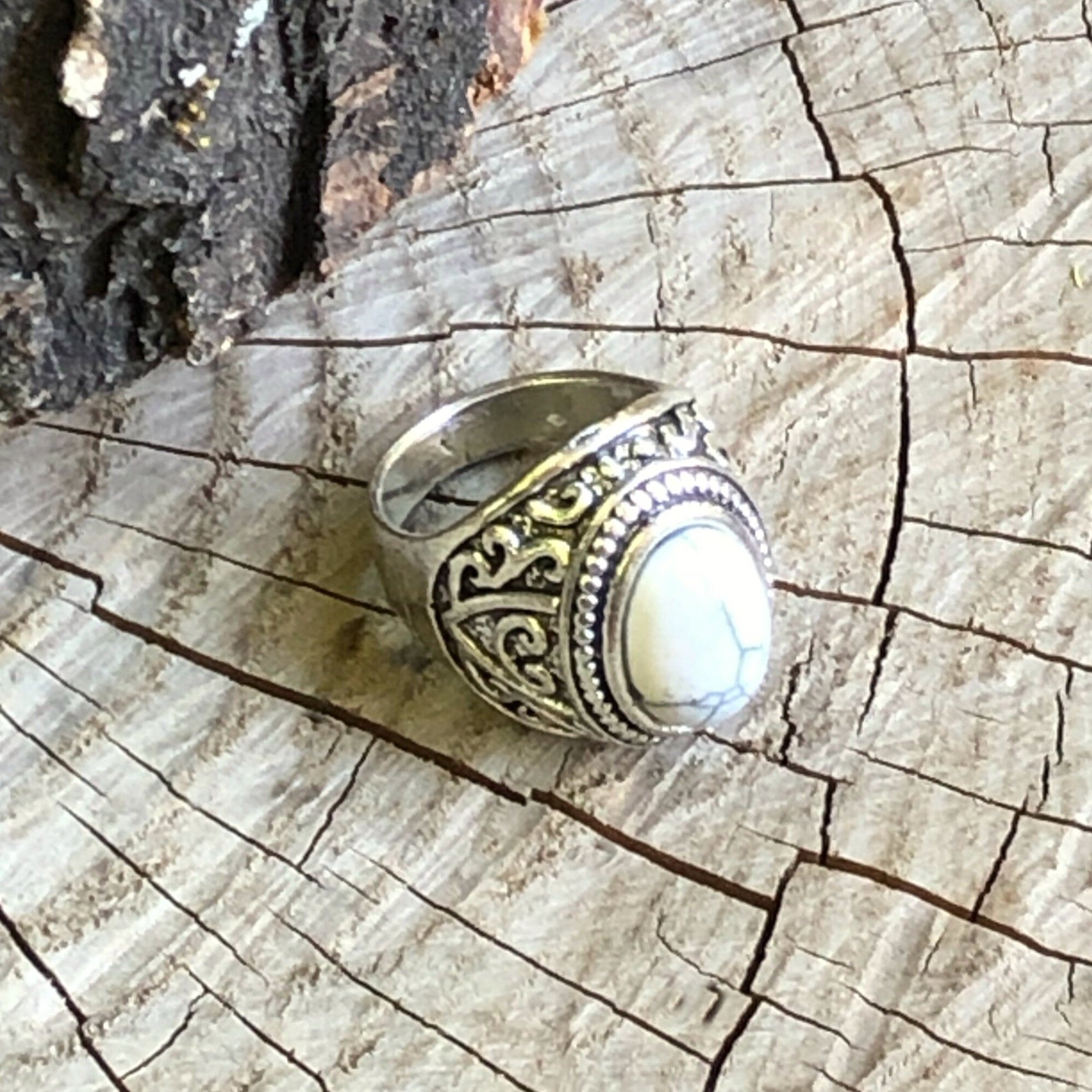 Genuine White Pearl ring, White pearl band, Freshwater pearl ring, gem –  Upstate Resin Works LLC