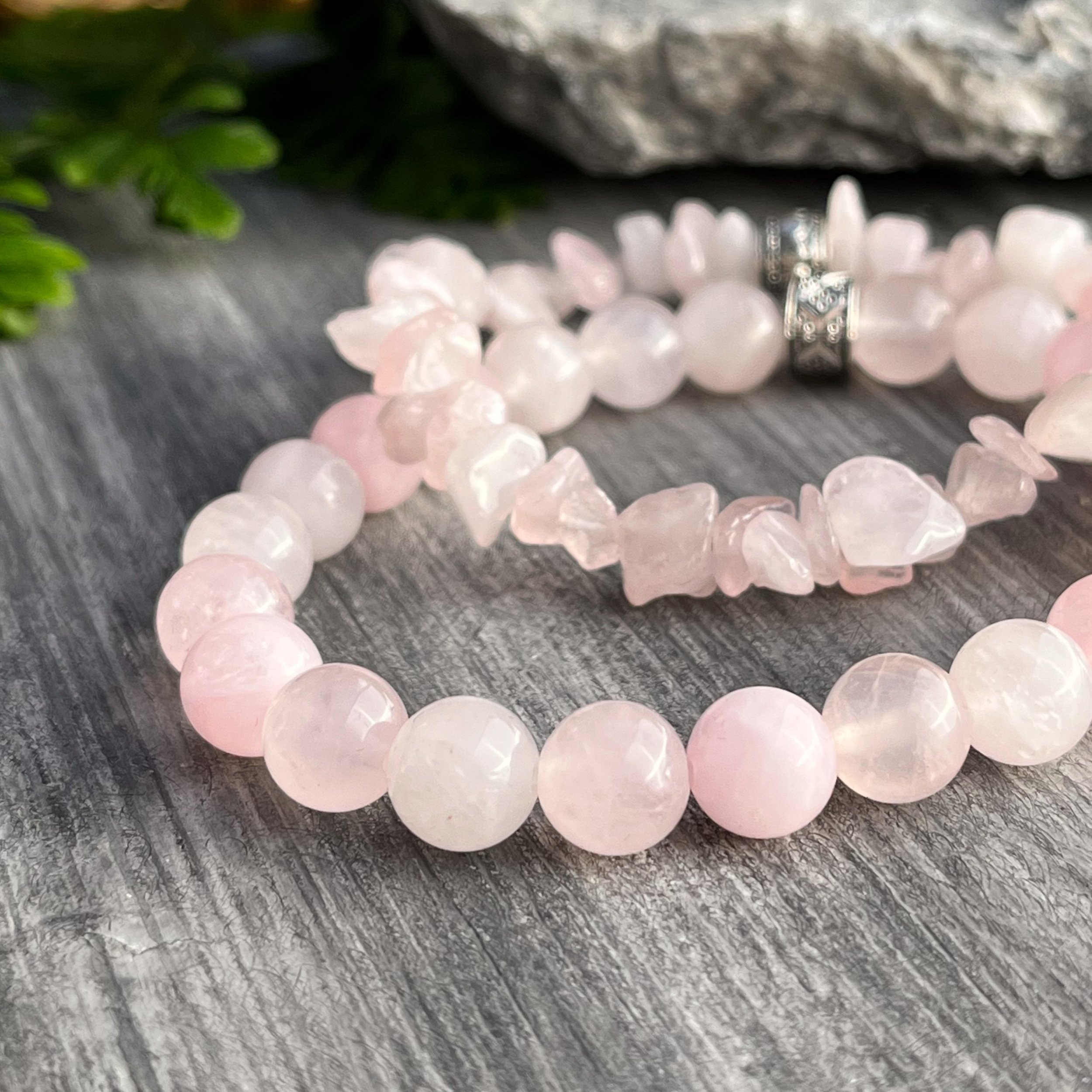 Rose Quartz Bracelet Exotic Natural 