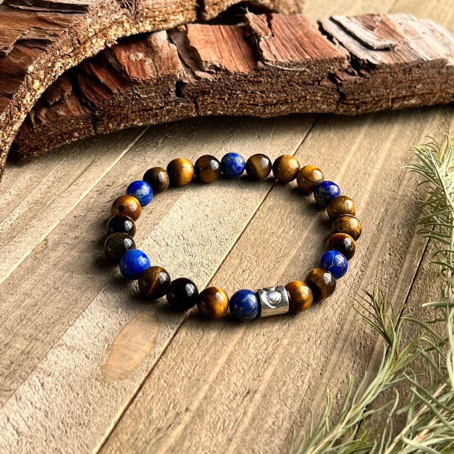 Lava Stone Tiger Beads Meaning MEN'S GENUINE RED TIGER'S EYE