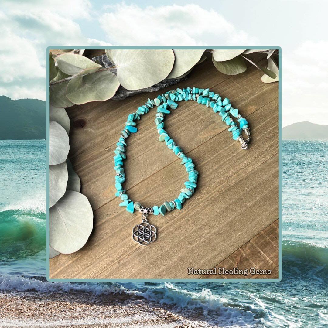 Turquoise Howlite 
🙏🏼 peace
🙏🏼 harmony
🙏🏼 enlightenment