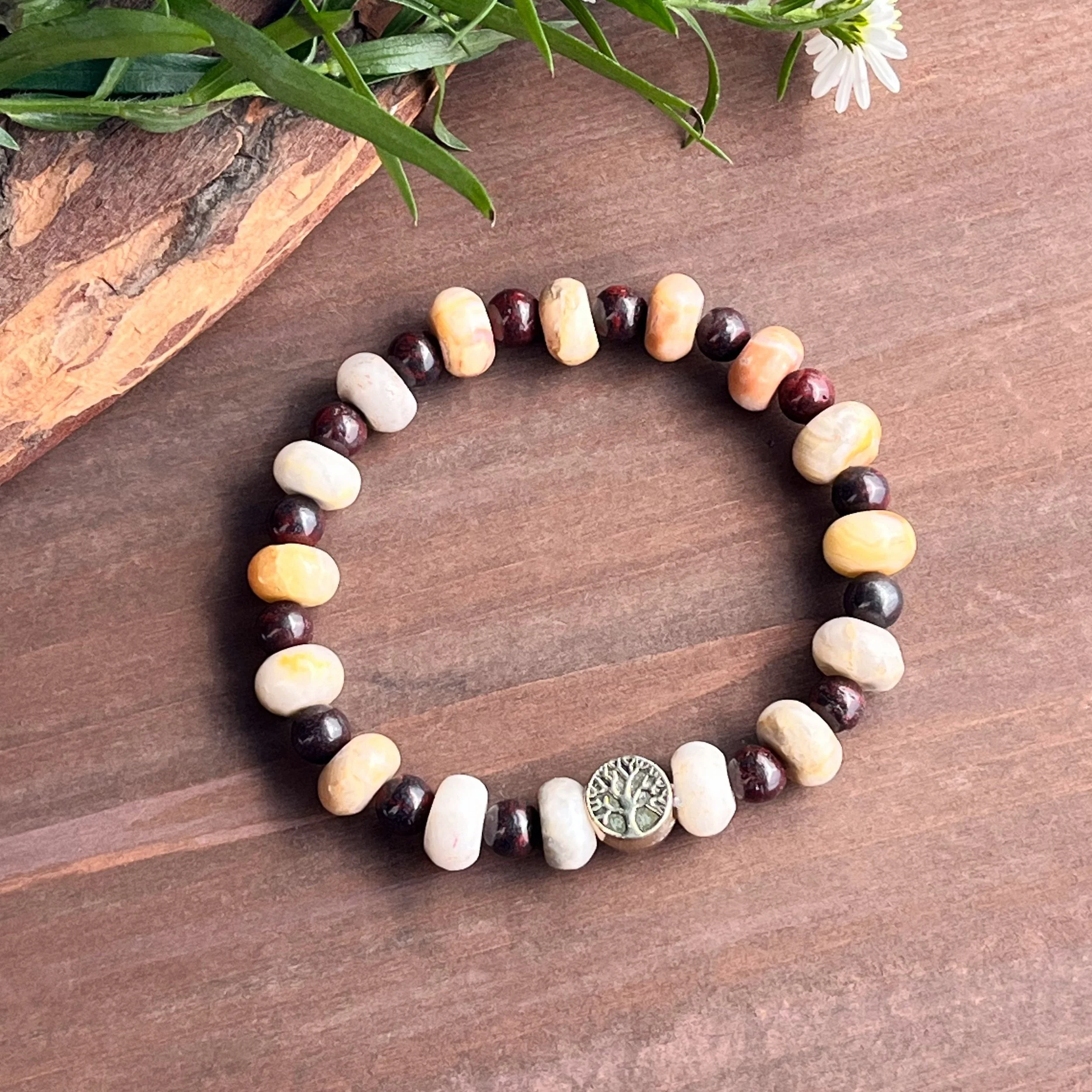agate ブレスレット10K Natural Healing Gems