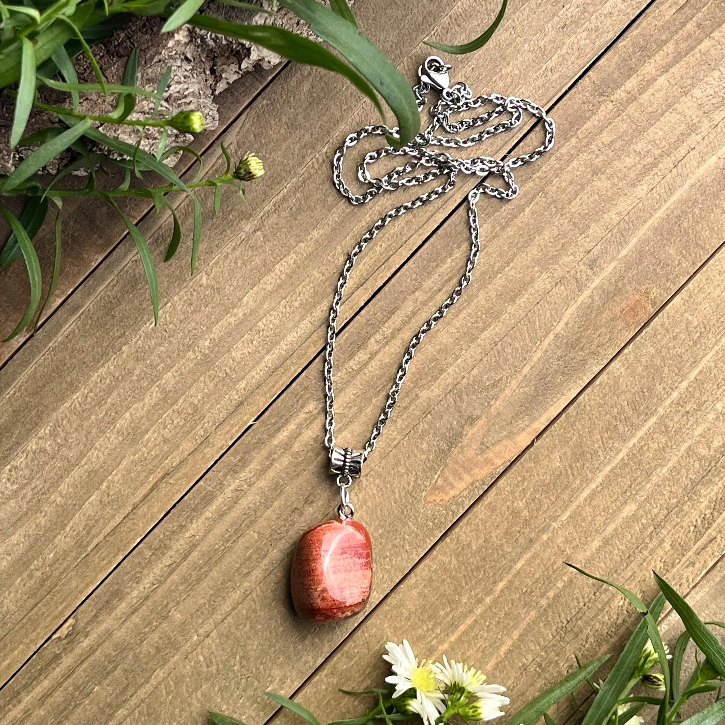 Jasper Necklace Surfer Style Necklace Surfer Necklace Leather Men