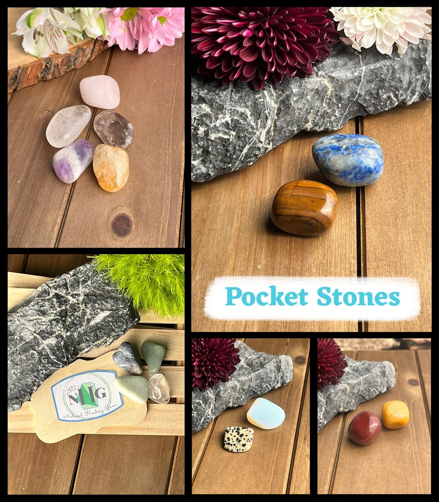 Pocket Stones - programmed for healing 🤲🏽#naturalhealinggems #gemstones #crystalhealing