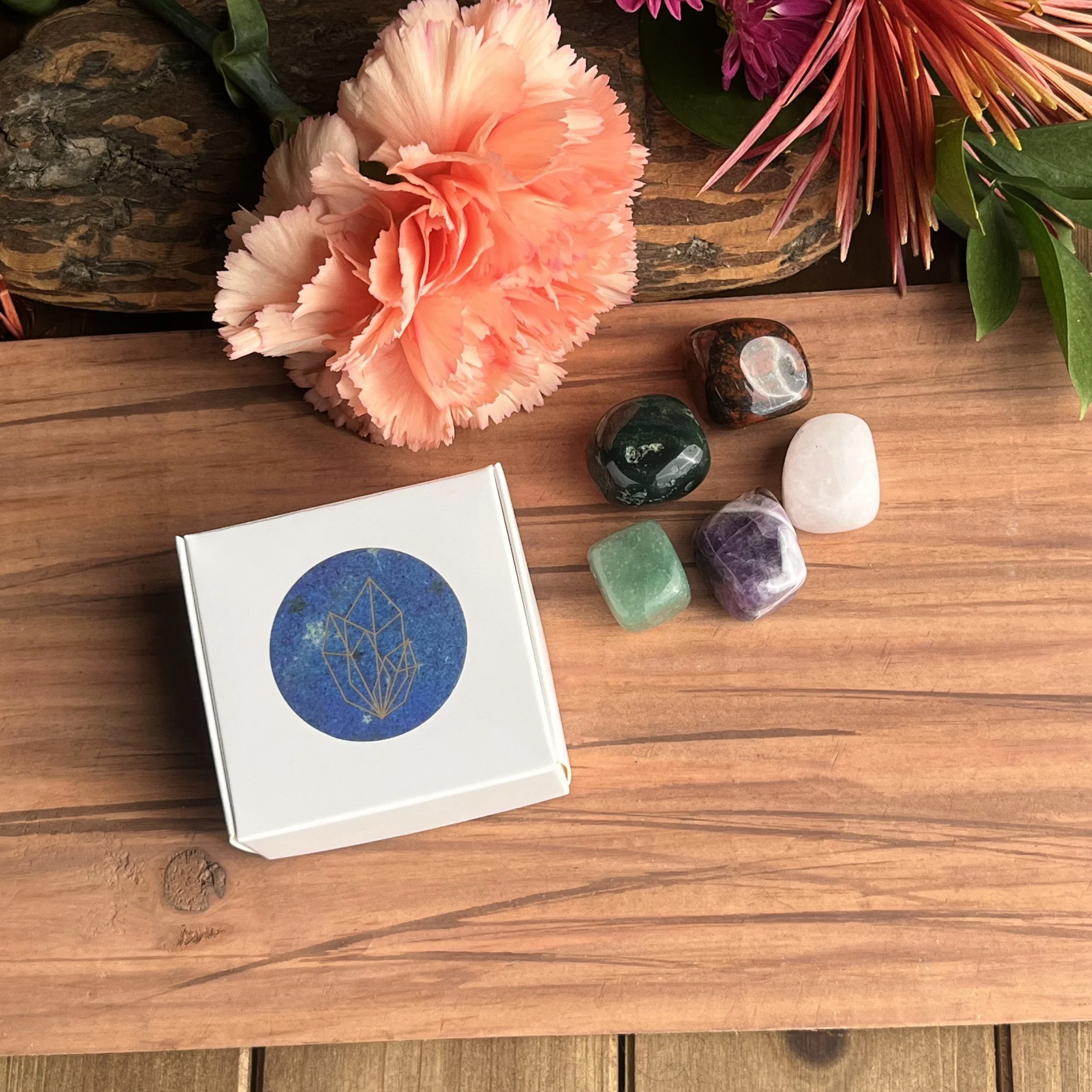 mini square gemstone collection