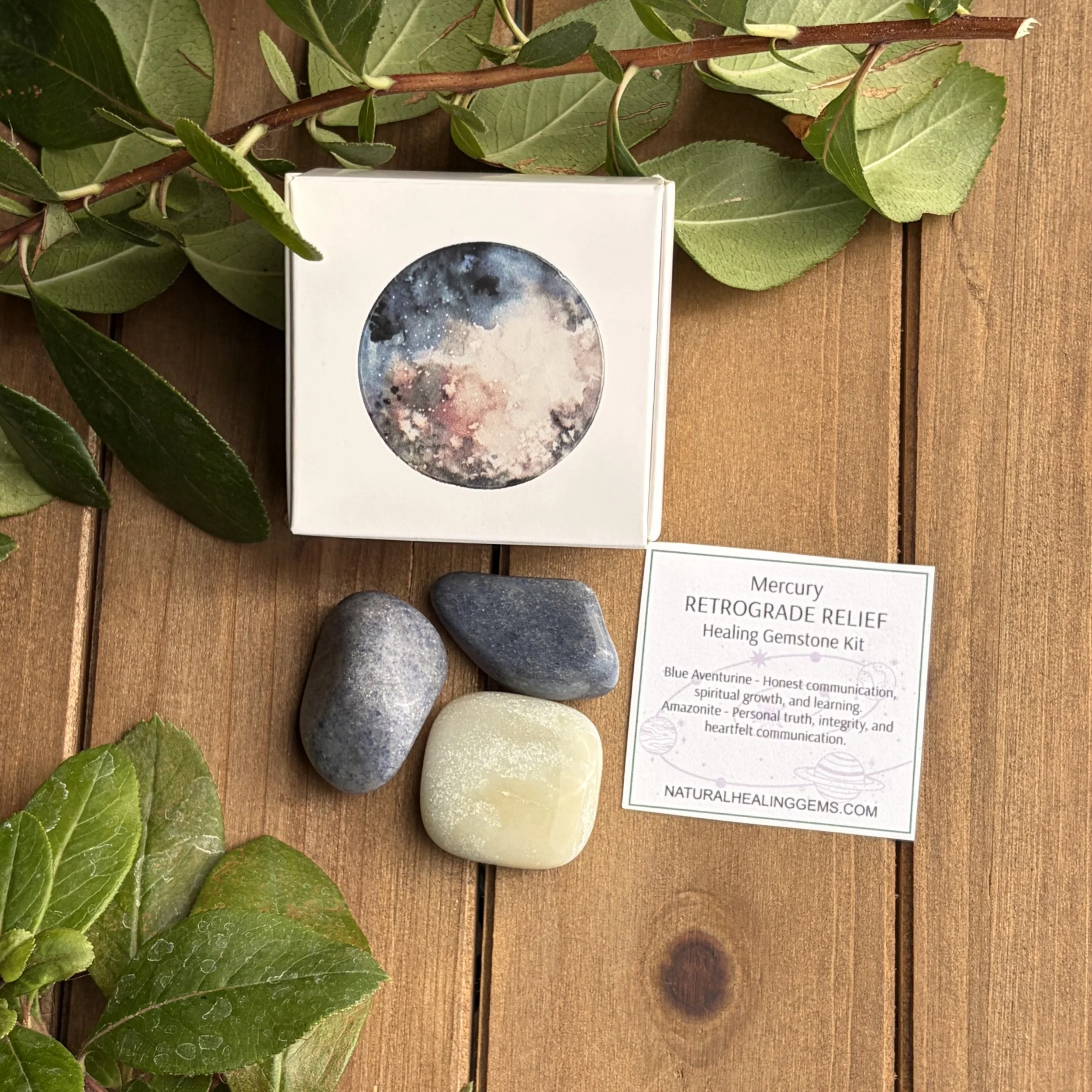 Mercury "Retrograde Relief Kit" with Blue Aventurine and Amazonite