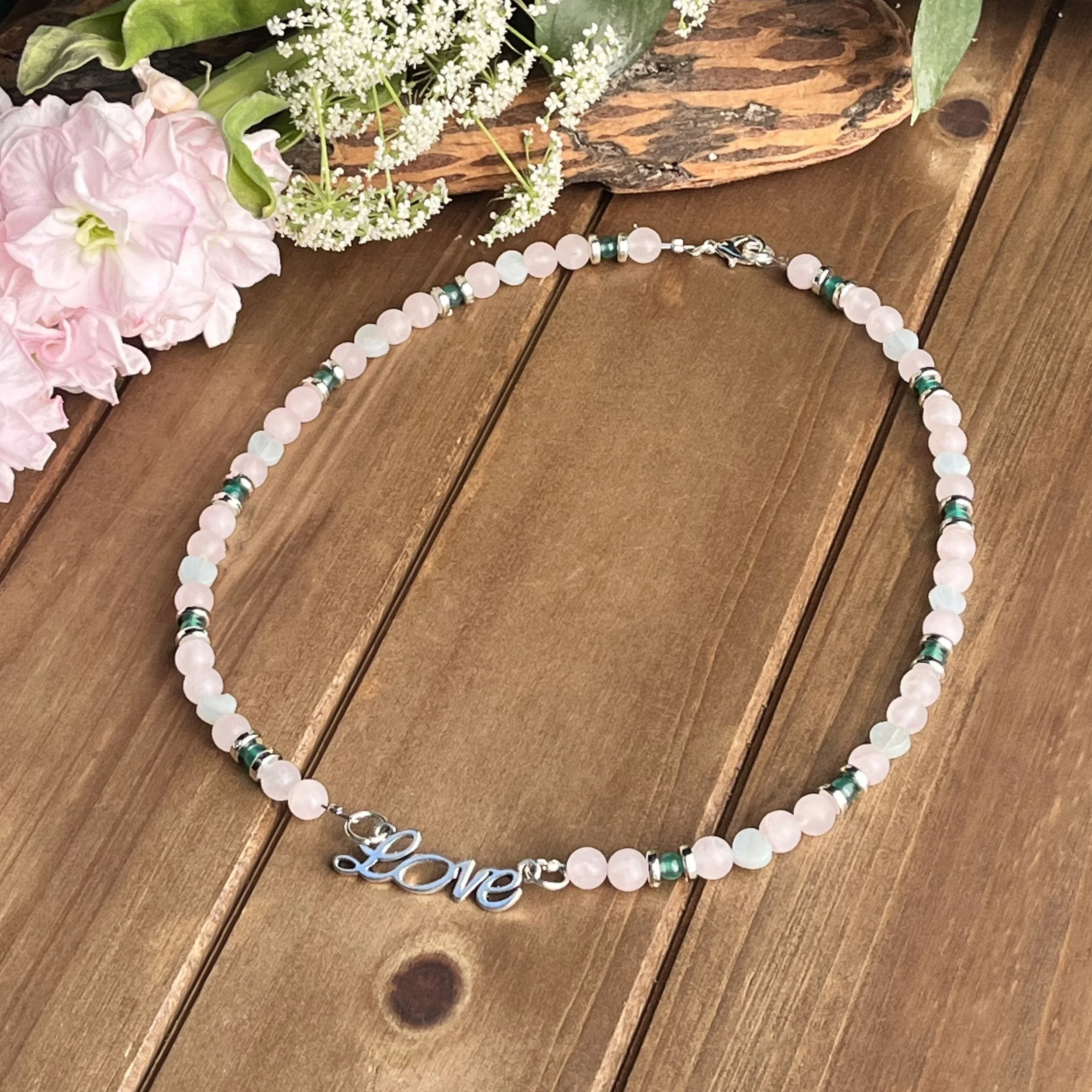 gemstone necklace for love