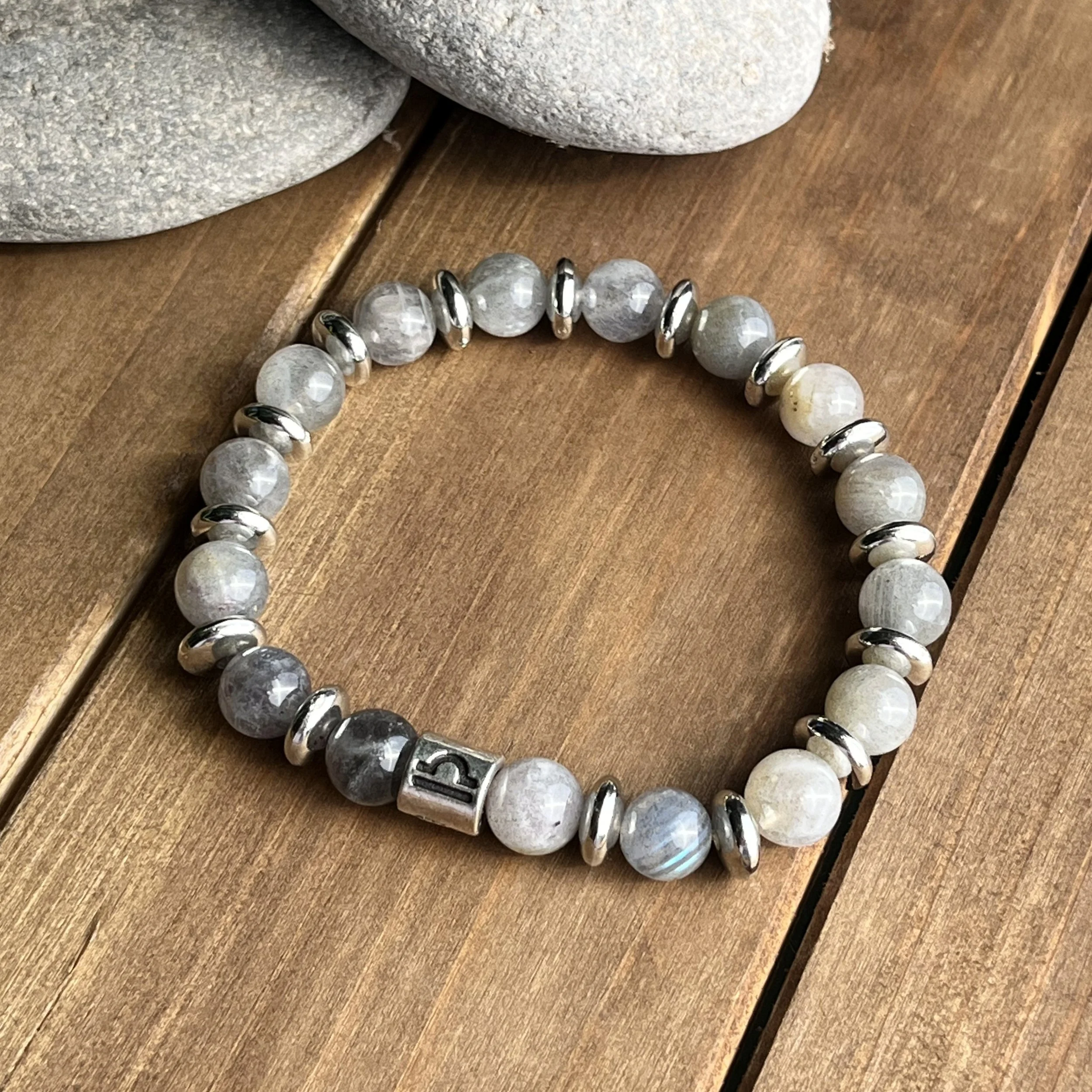 Libra gemstone bracelet for learning
