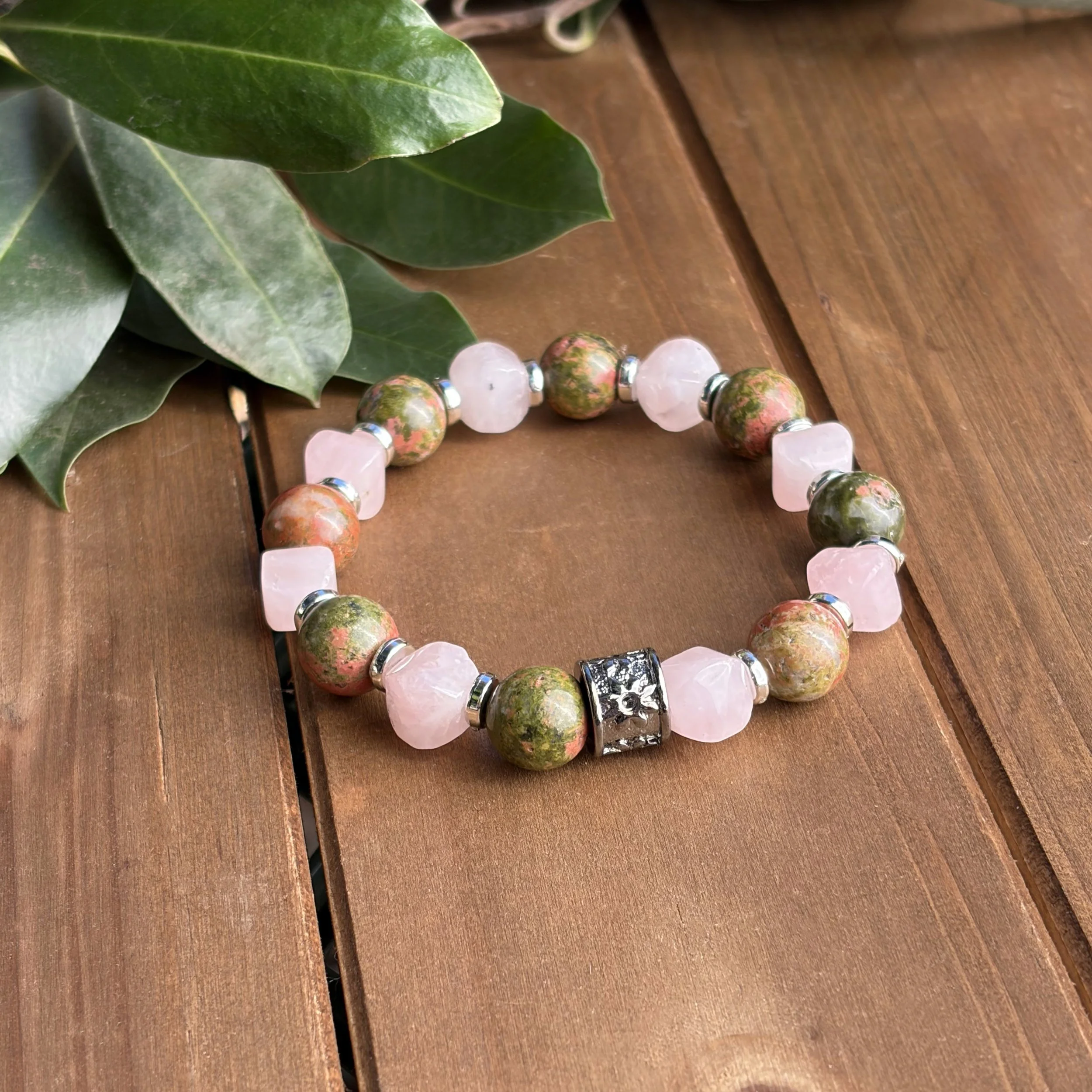 gemstone bracelet for heart chakra healing