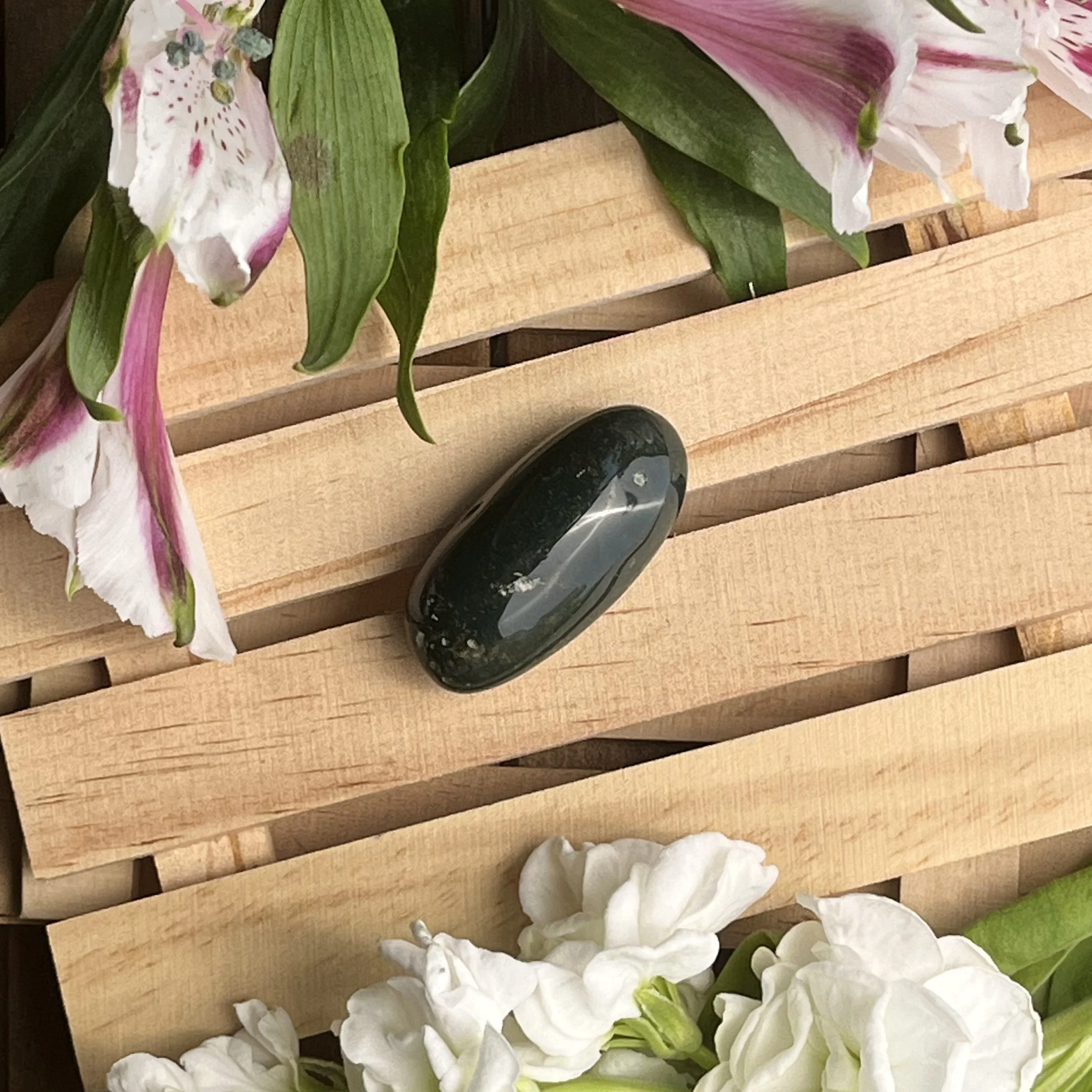 bloodstone tumbled gemstone