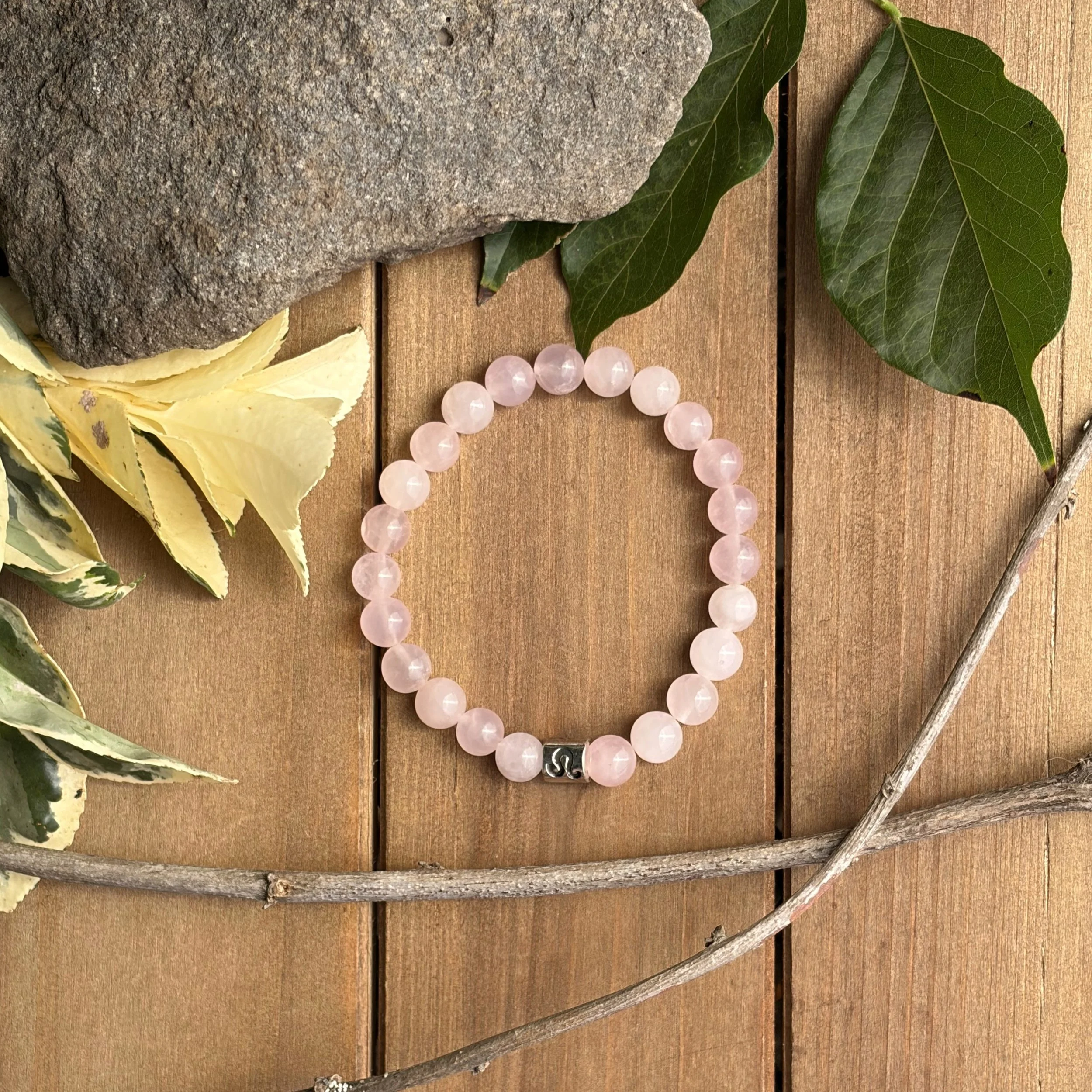 Leo Rose Quartz Bracelet for Contentment