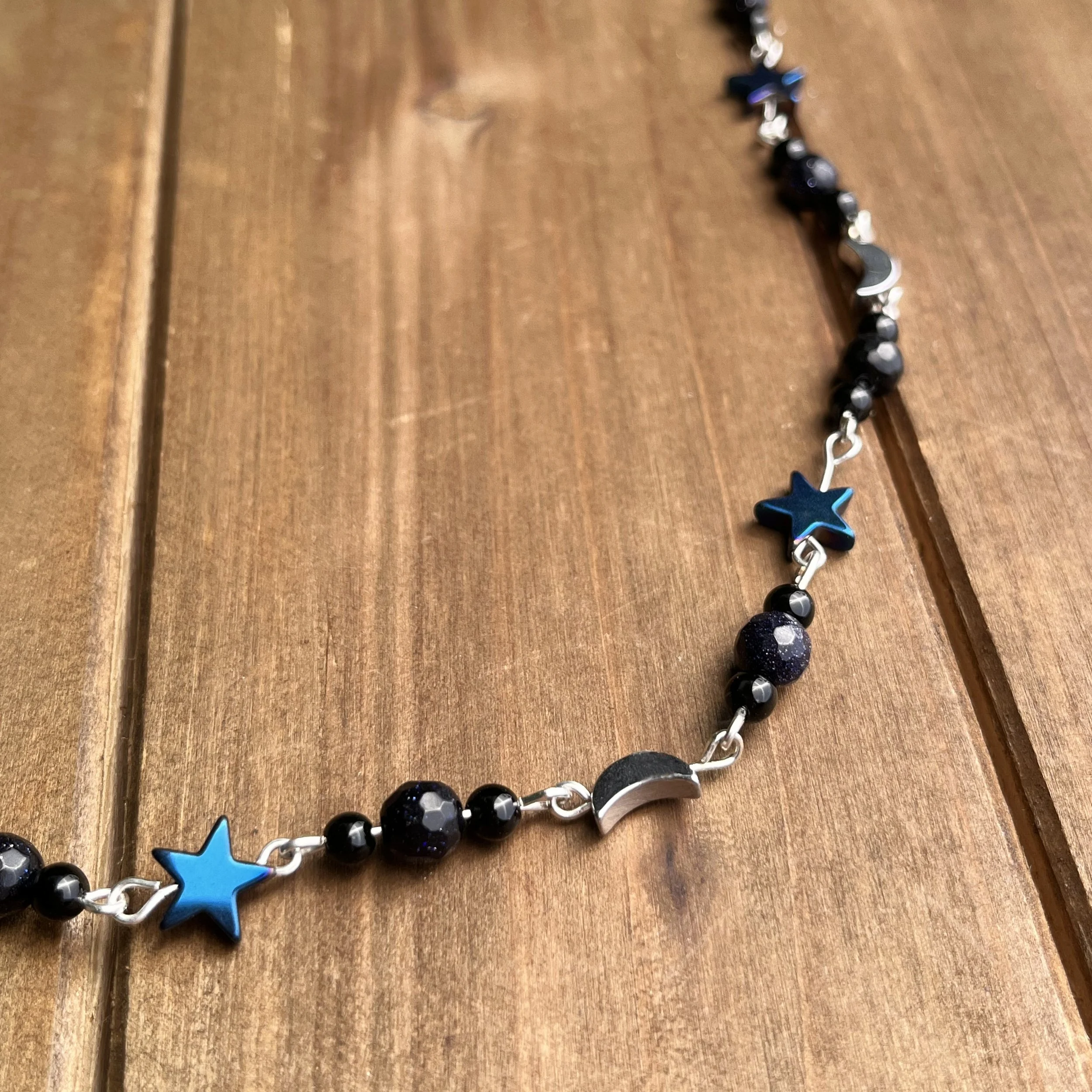 celestial gemstone necklace