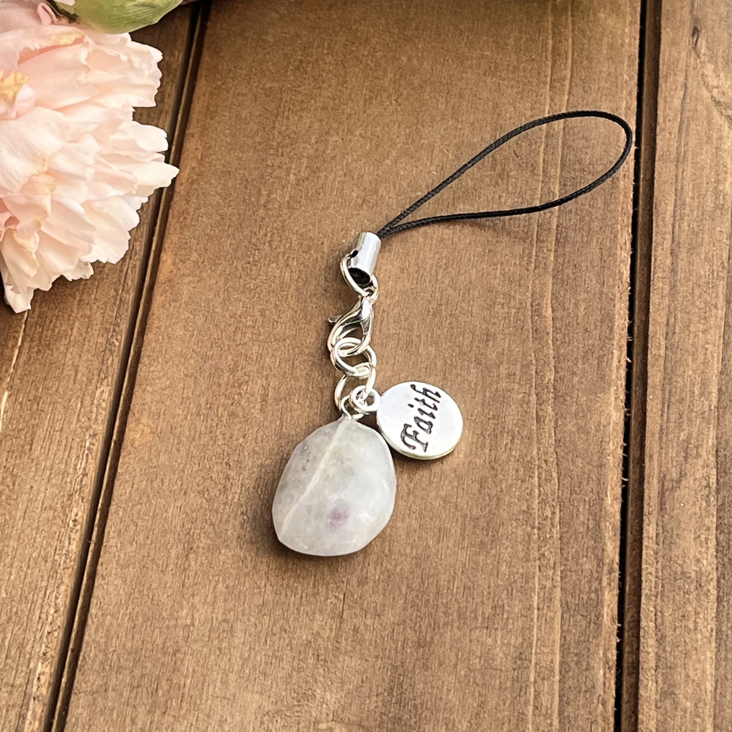 Green Fluorite charm
