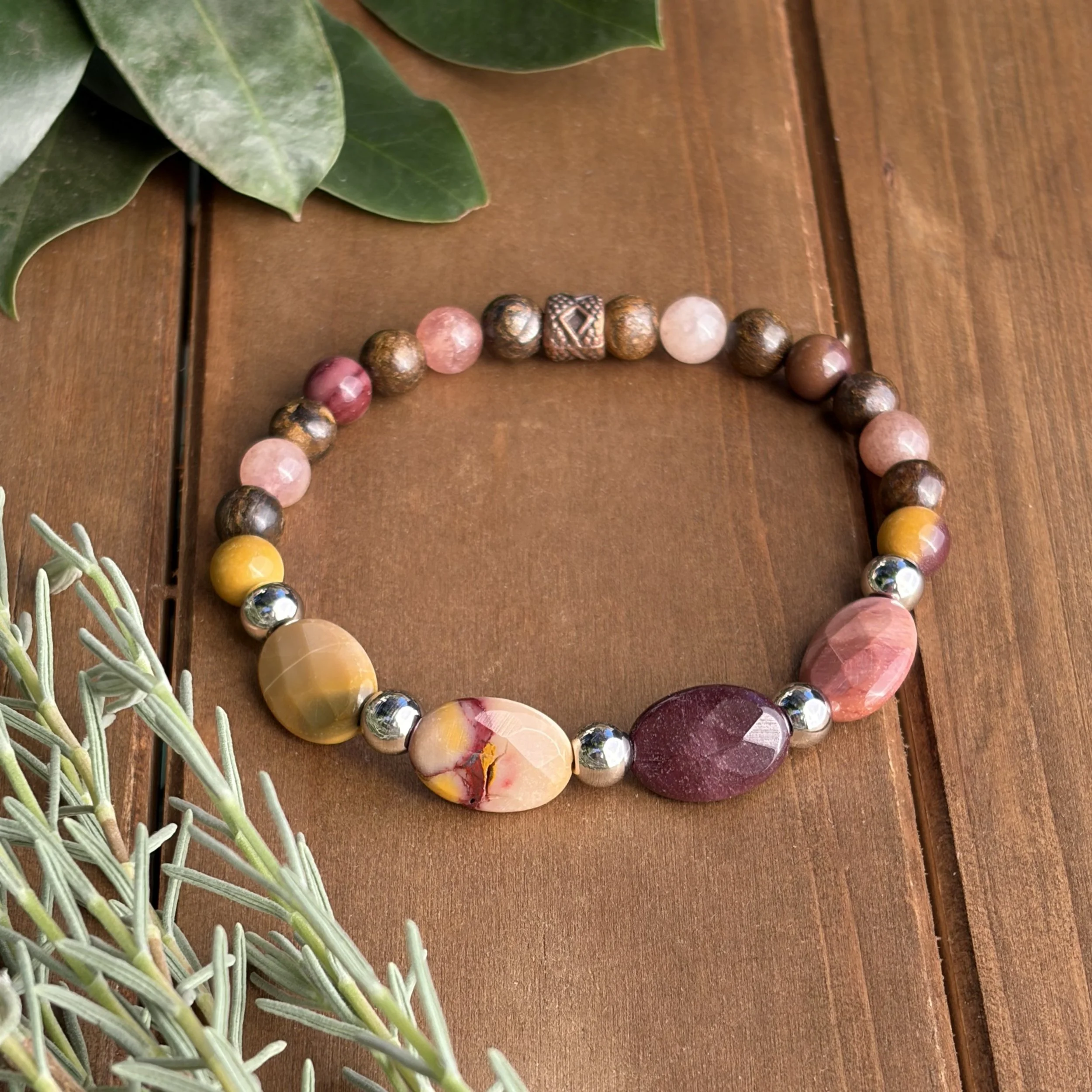 gemstone bracelet for confidence and dedication