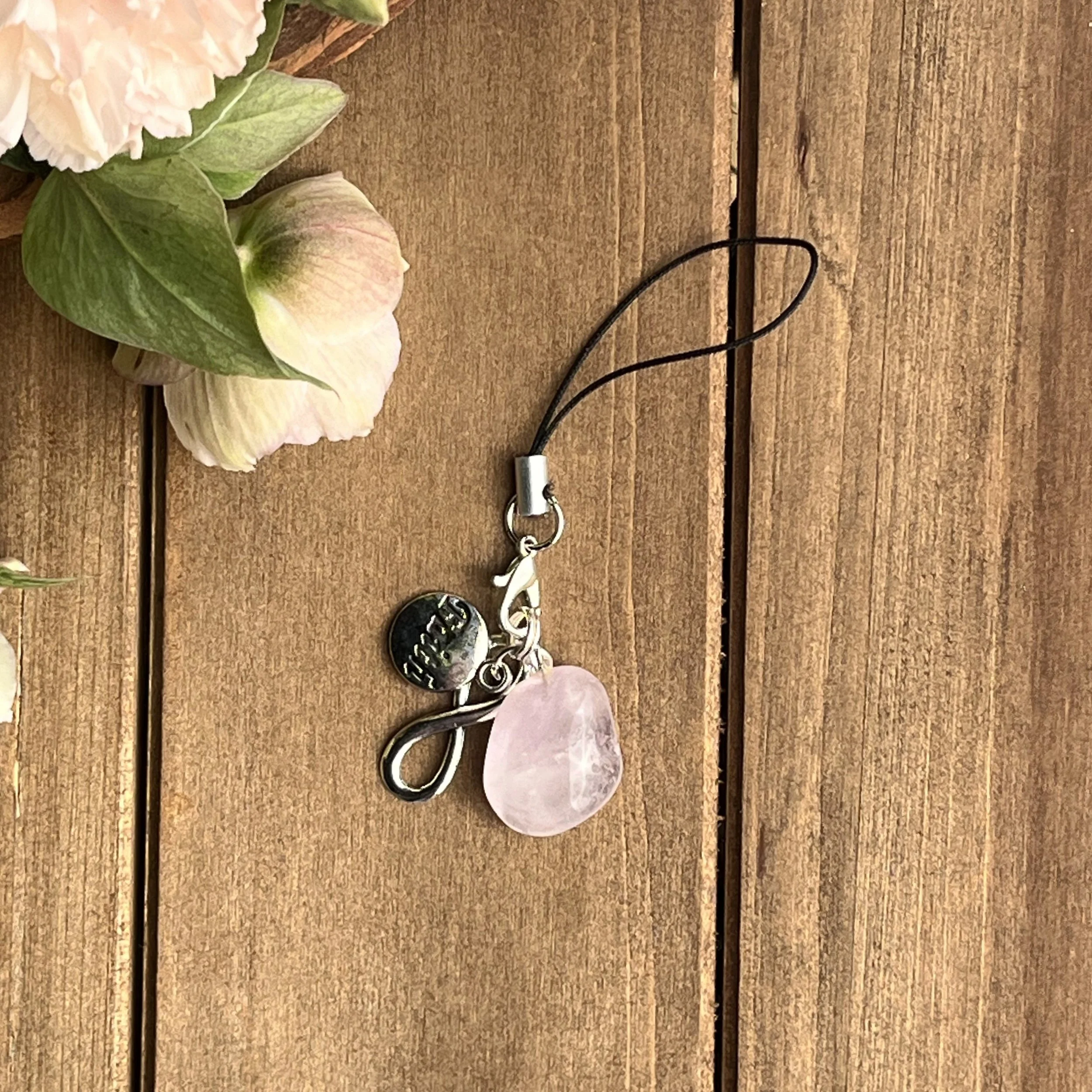 lavender amethyst faith charm