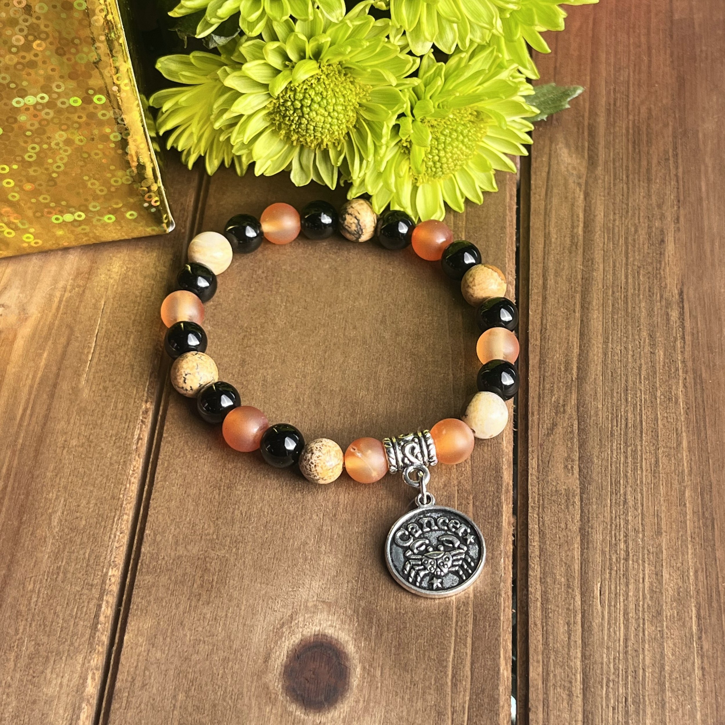 Cancer gemstone bracelet for leadership
