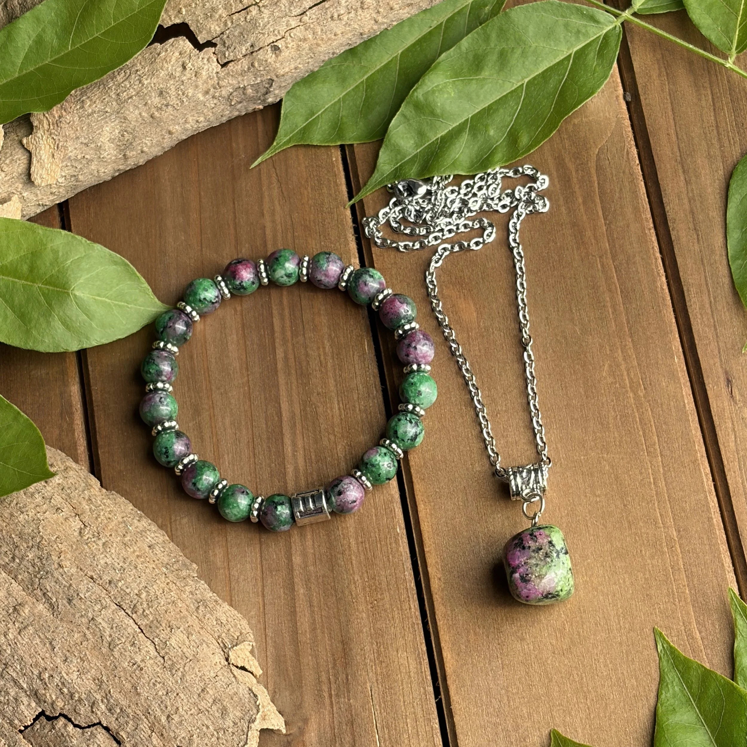 gemini gemstone jewelry set