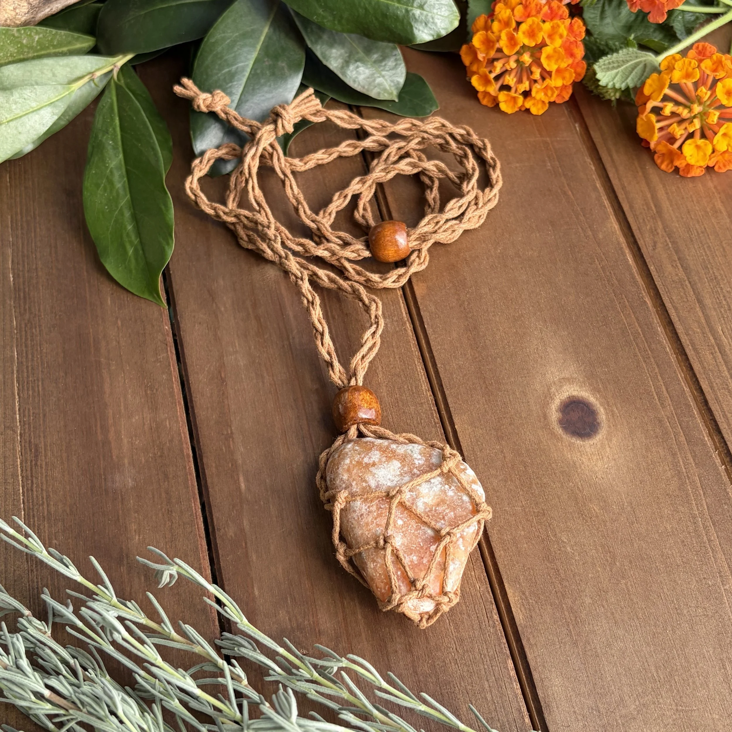 Sunstone healing necklace
