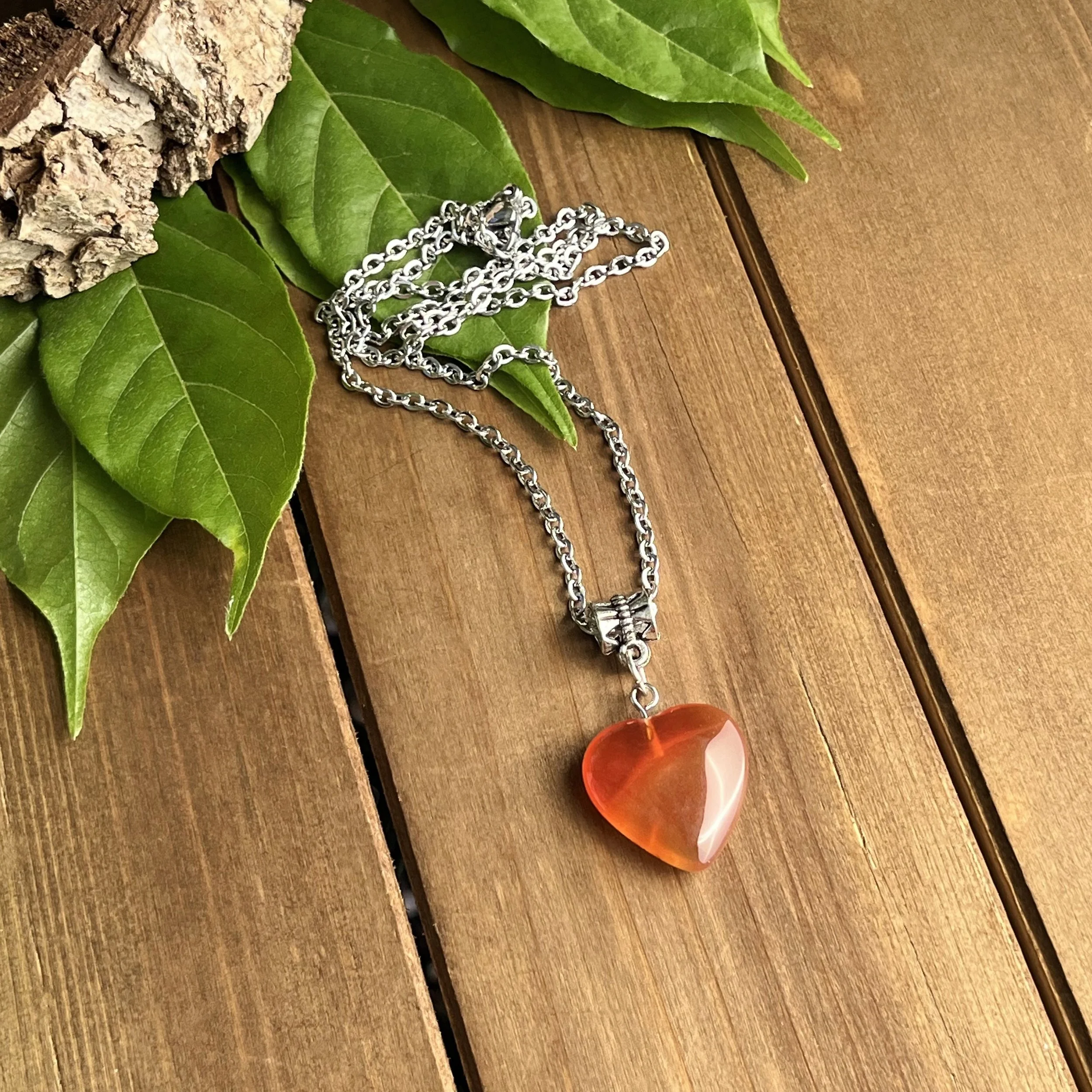 Carnelian healing necklace
