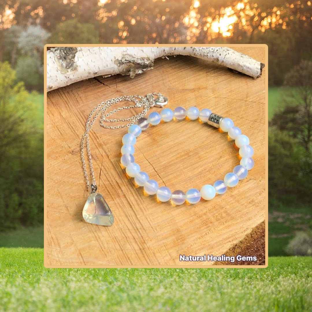Opalite Stone Beads Bracelet Strand Milky White Healing Stones Opal Crystal  Bracelet Stone Craft Handmade Wholesale | Shopee Philippines