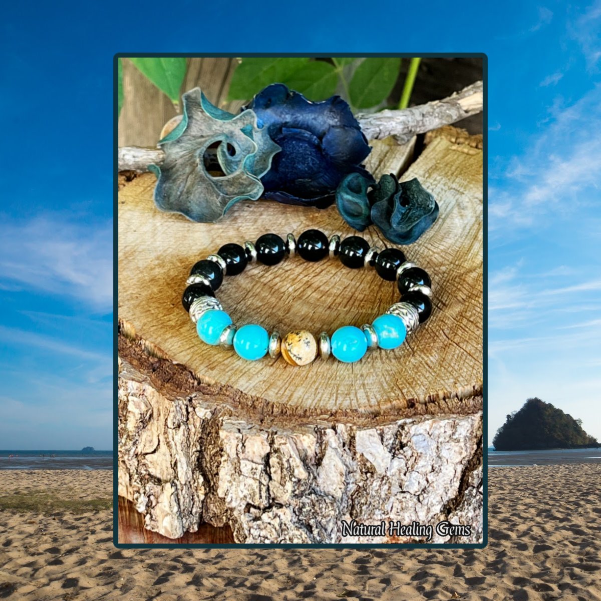 Turquoise Skull Beads Semi Precious Stone Howlite #27650004-00