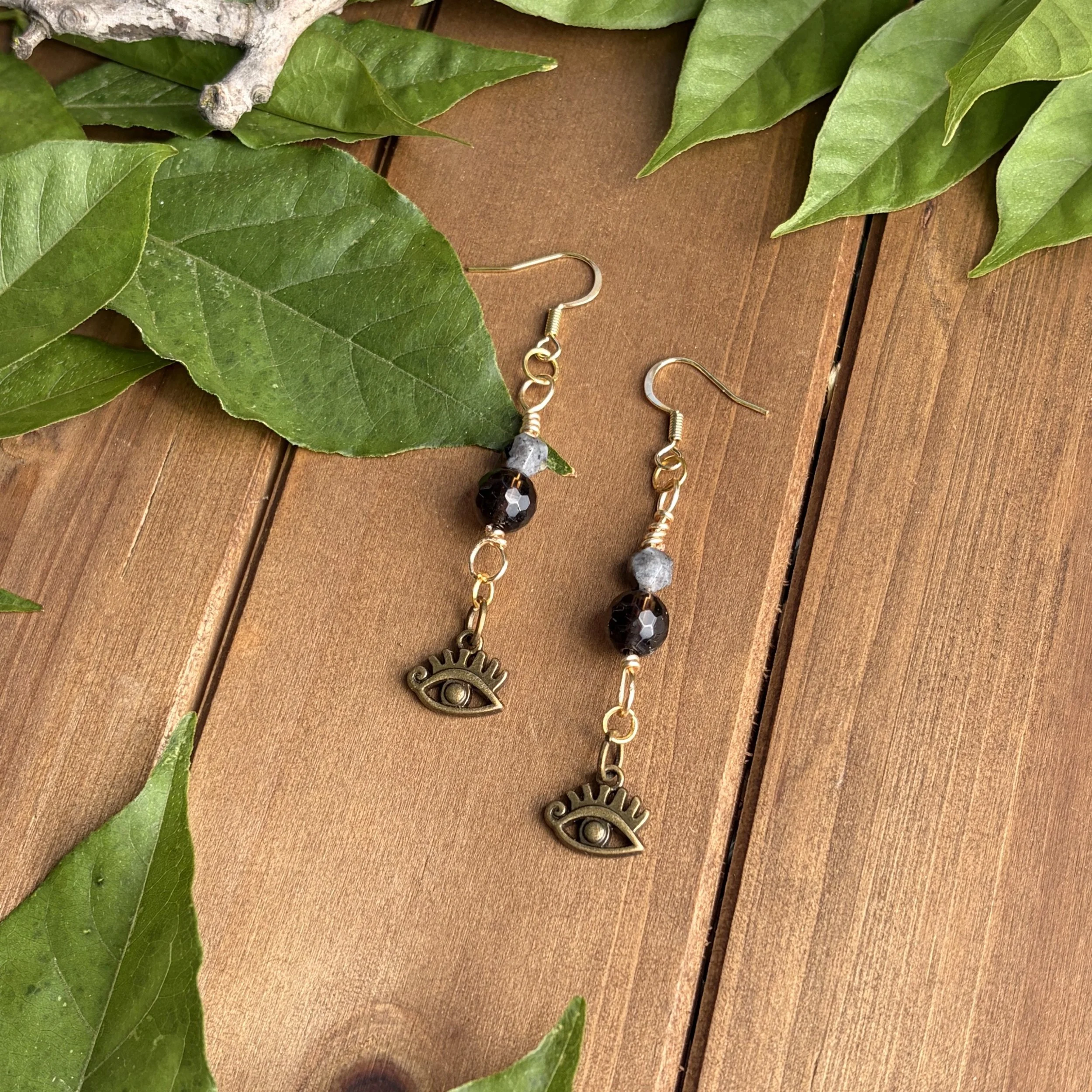 eye protection gemstone earrings