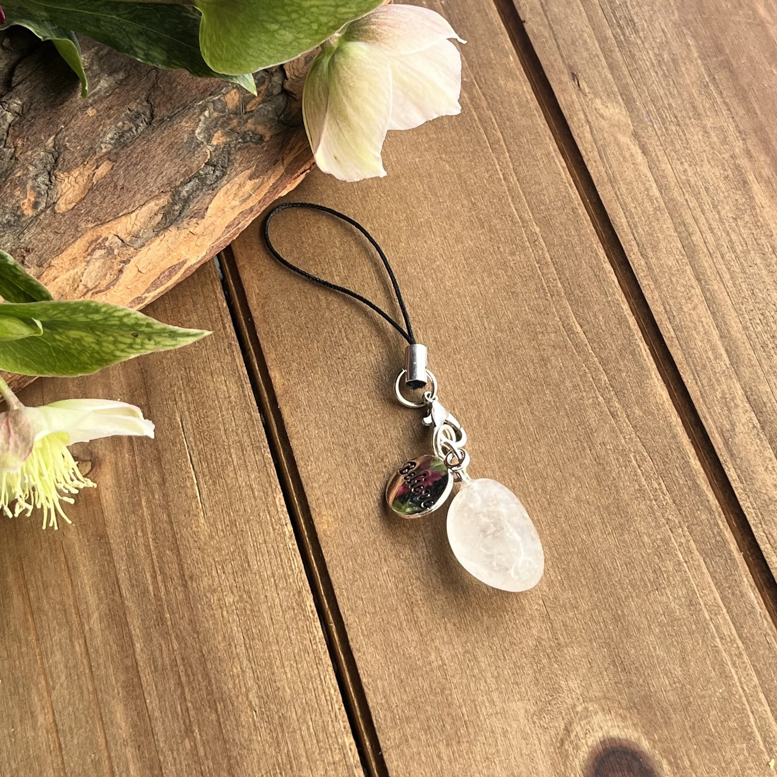 natural Quartz charm