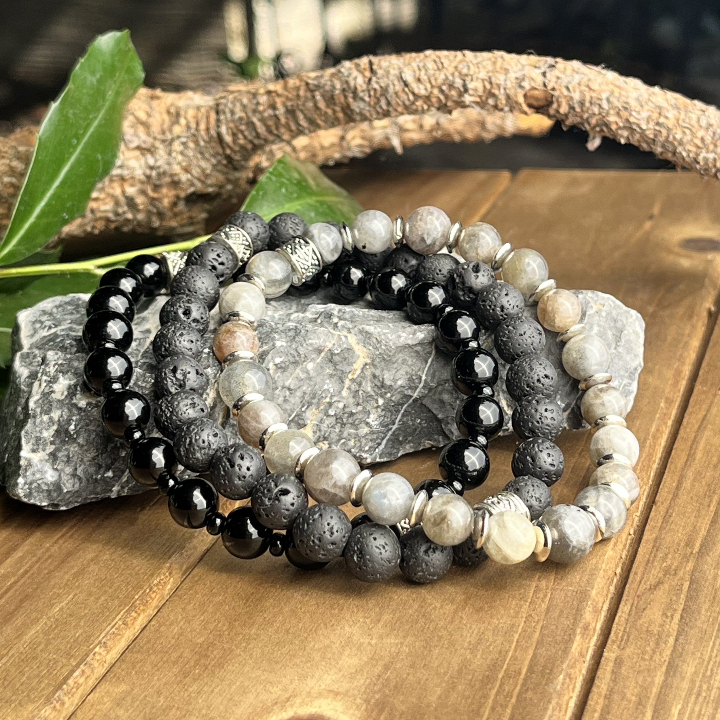 large gemstone bracelets for healing